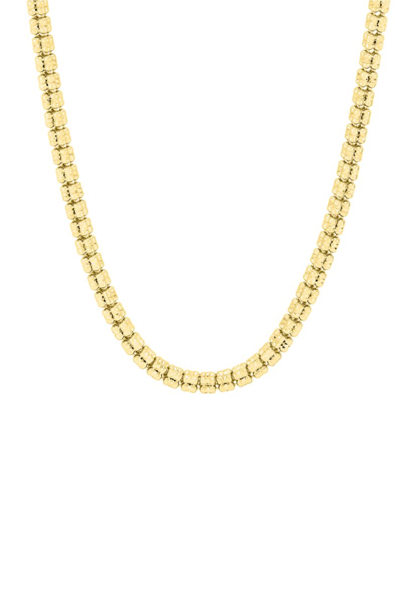 Double Decker Ice Chain in Sterling Silver