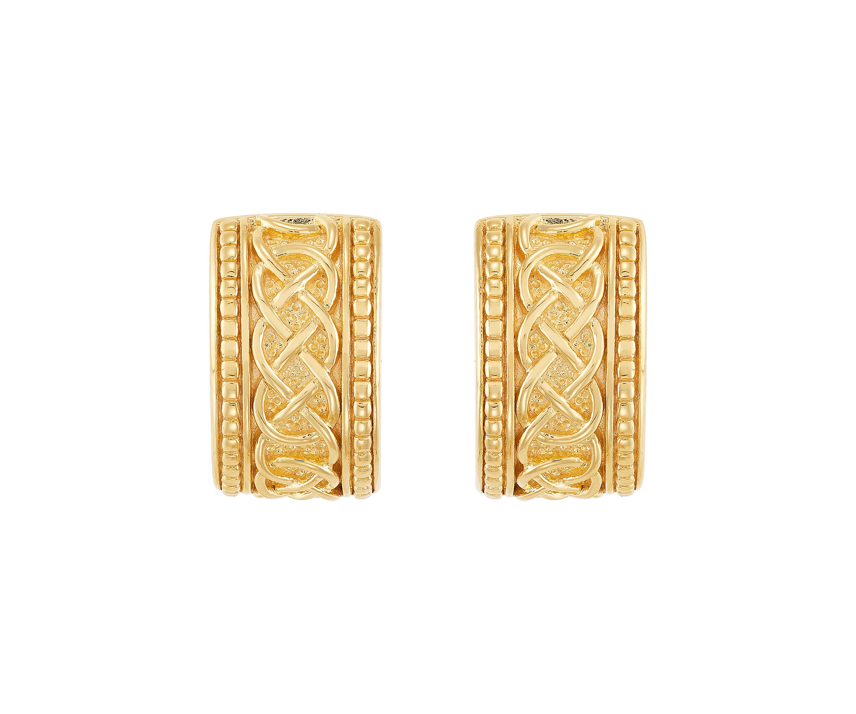 Huggie Hoop Earrings in Sterling Silver