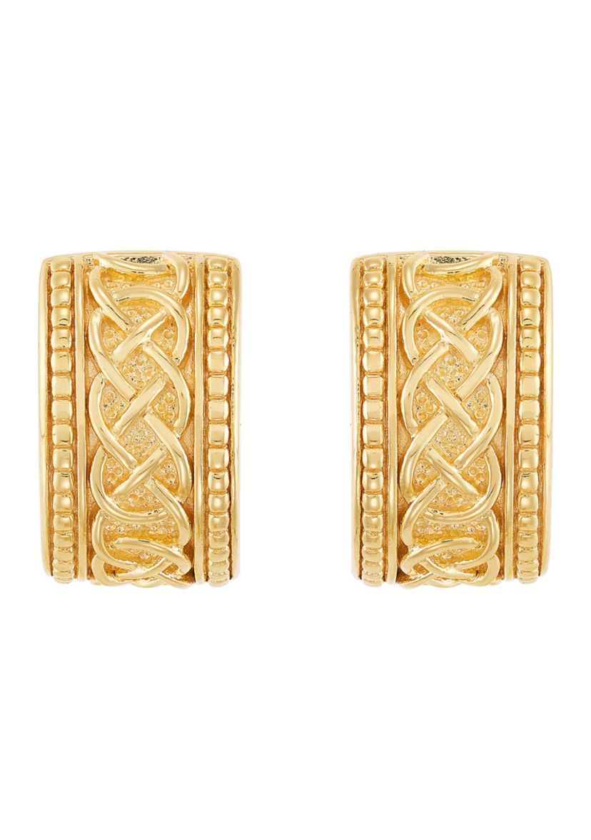 Huggie Hoop Earrings in Sterling Silver