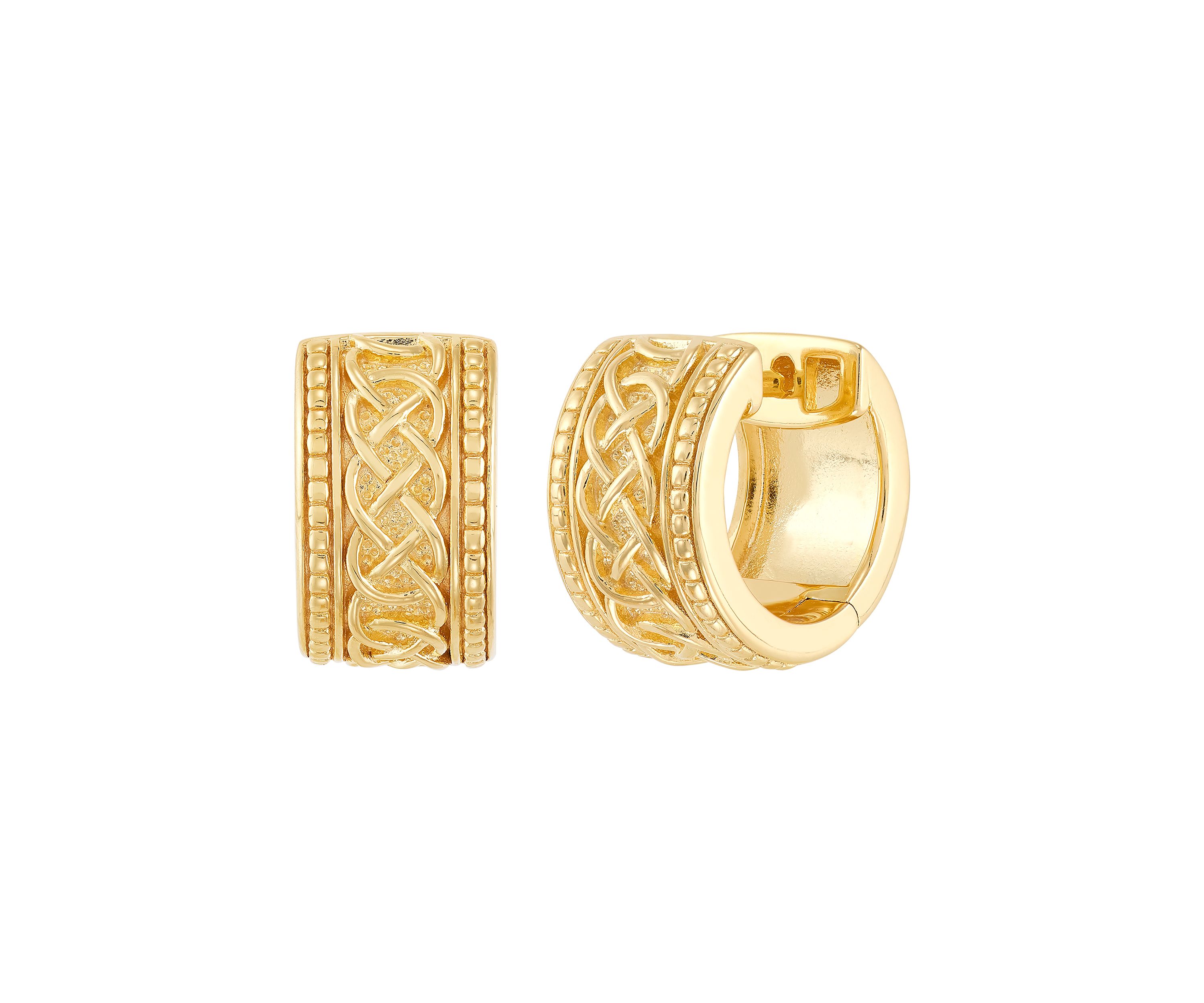 Huggie Hoop Earrings in Sterling Silver