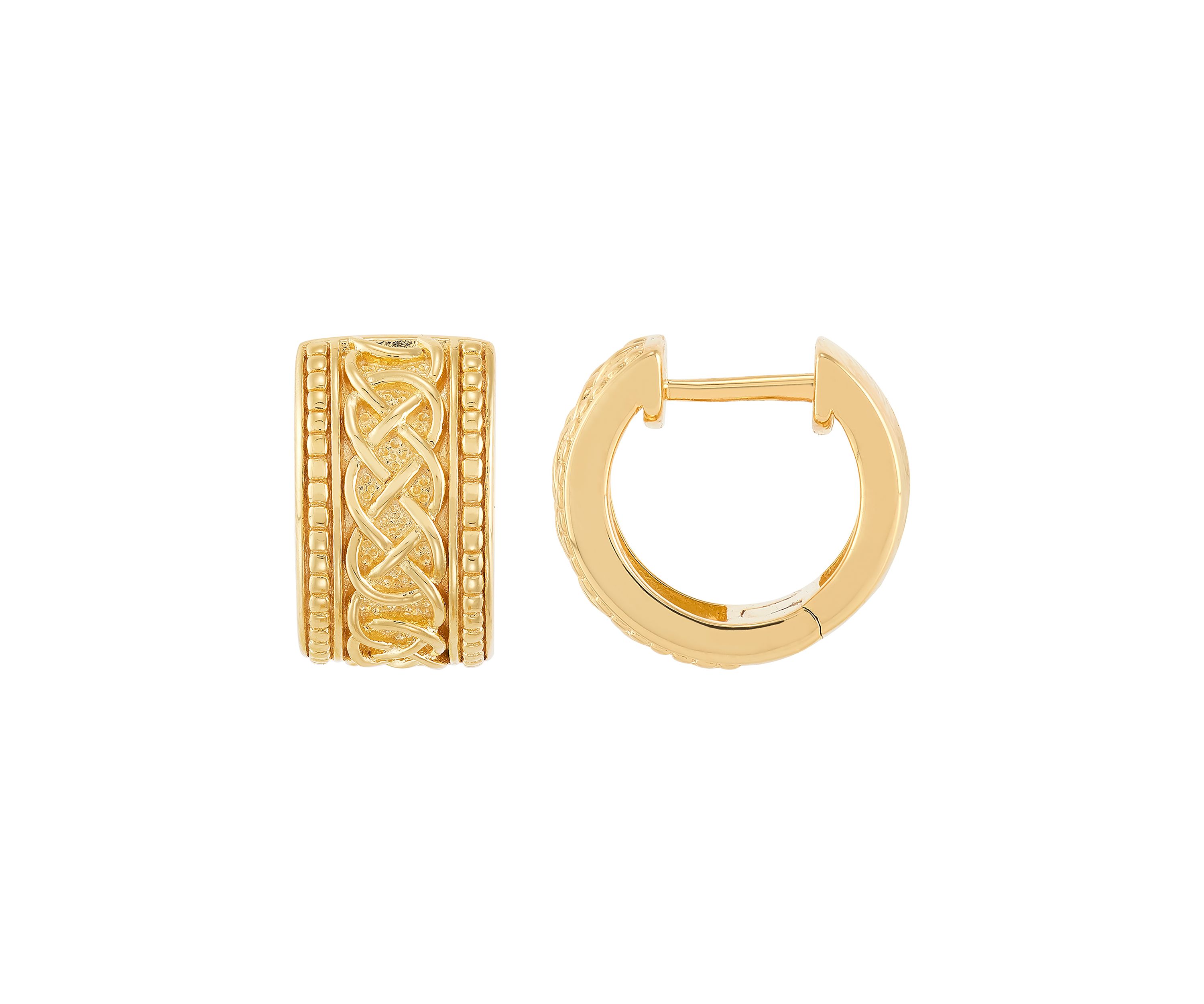 Huggie Hoop Earrings in Sterling Silver