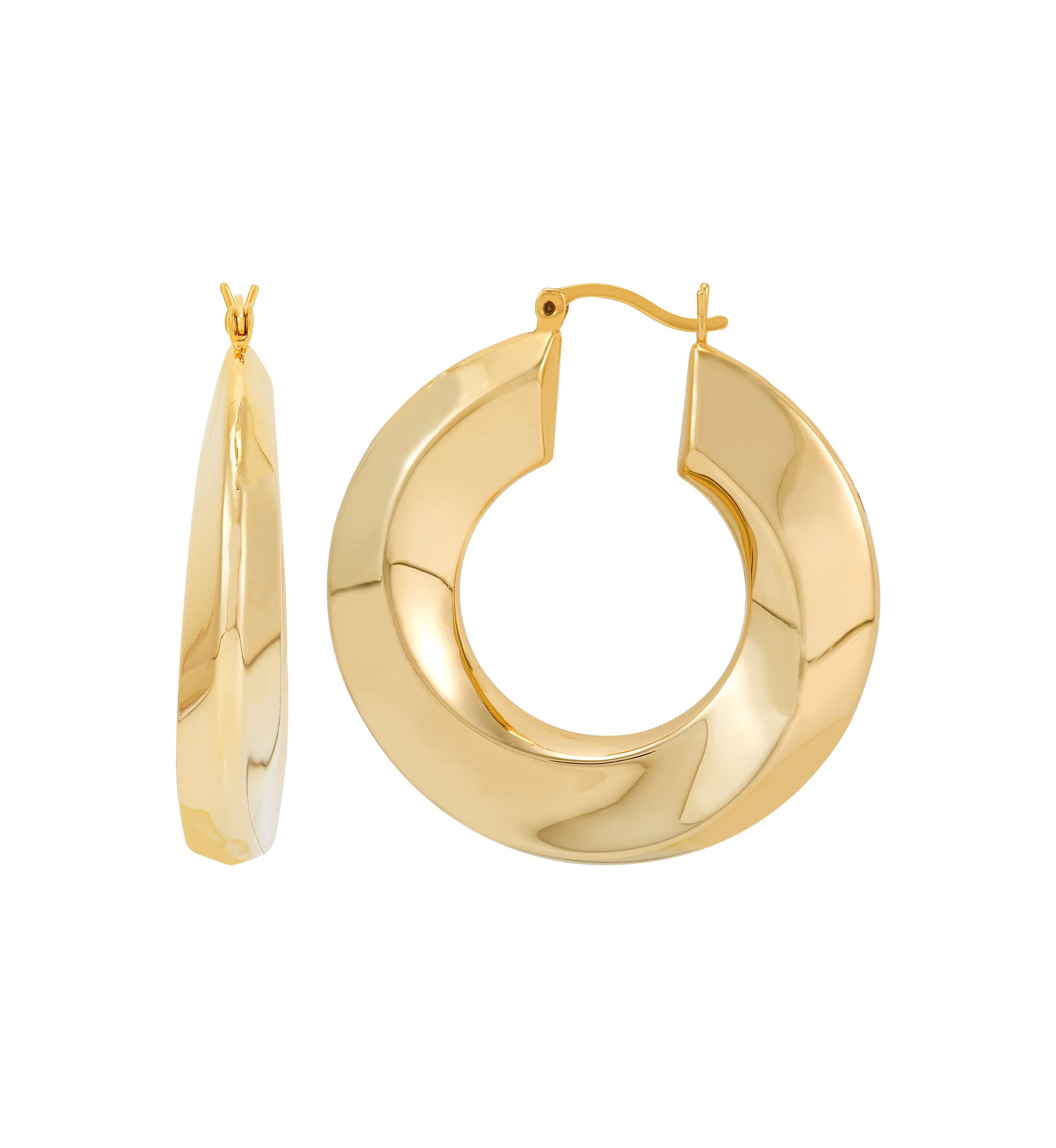 Circle Round Hoop Earrings 