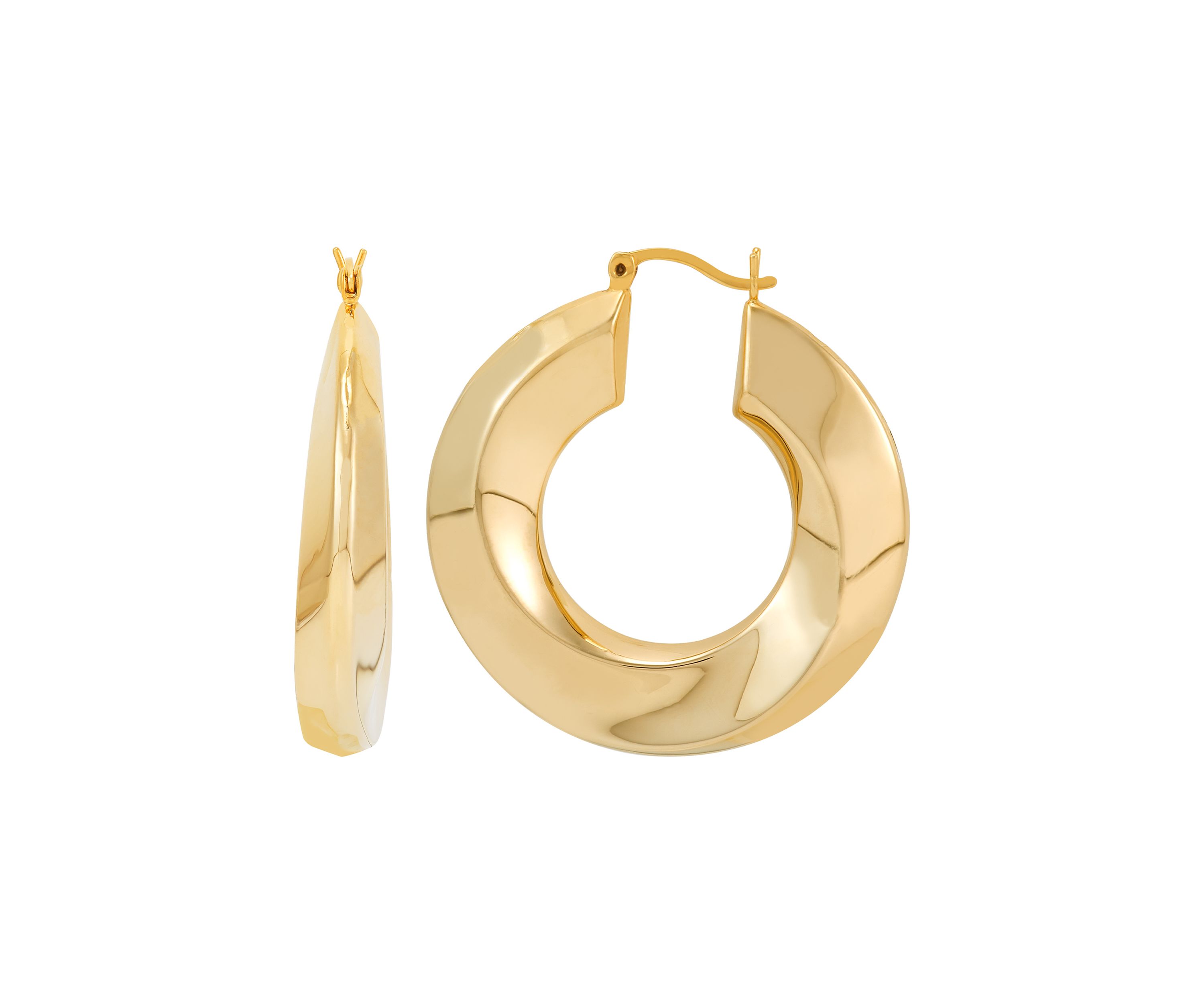 Circle Round Hoop Earrings 