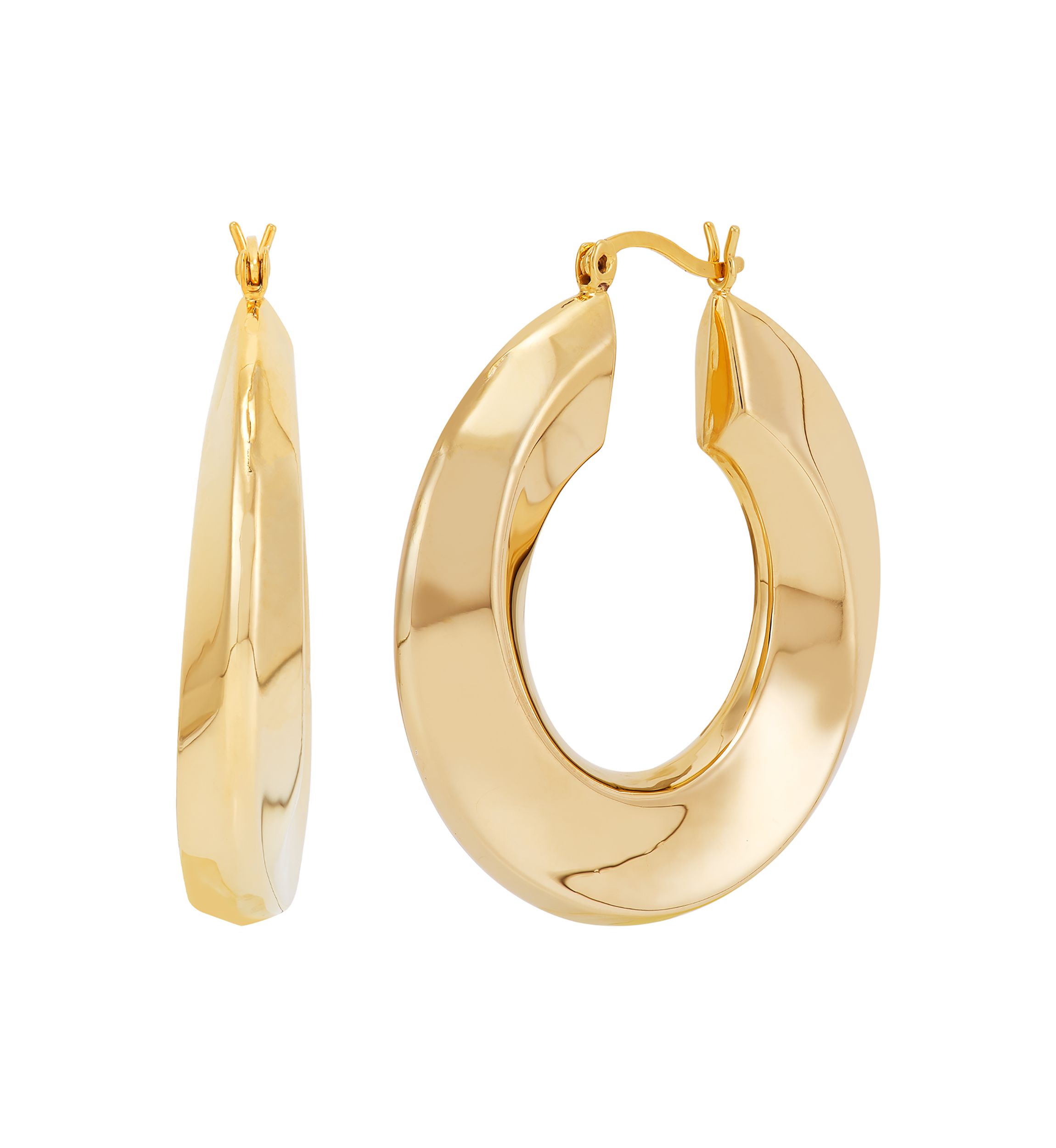 Circle Round Hoop Earrings 
