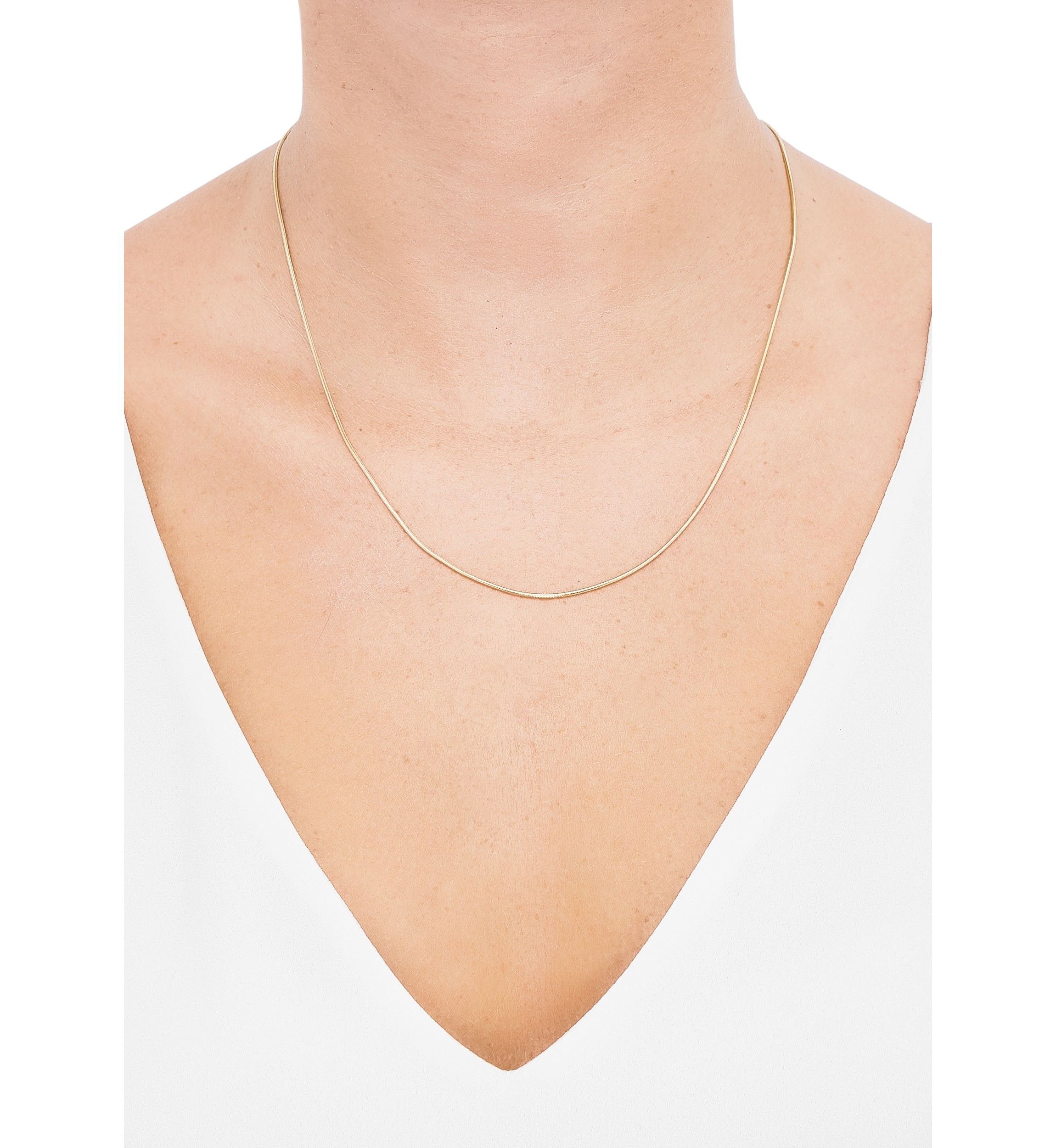 1 Millimeter Round Snake Chain Necklace in Gold Over Sterling Silver