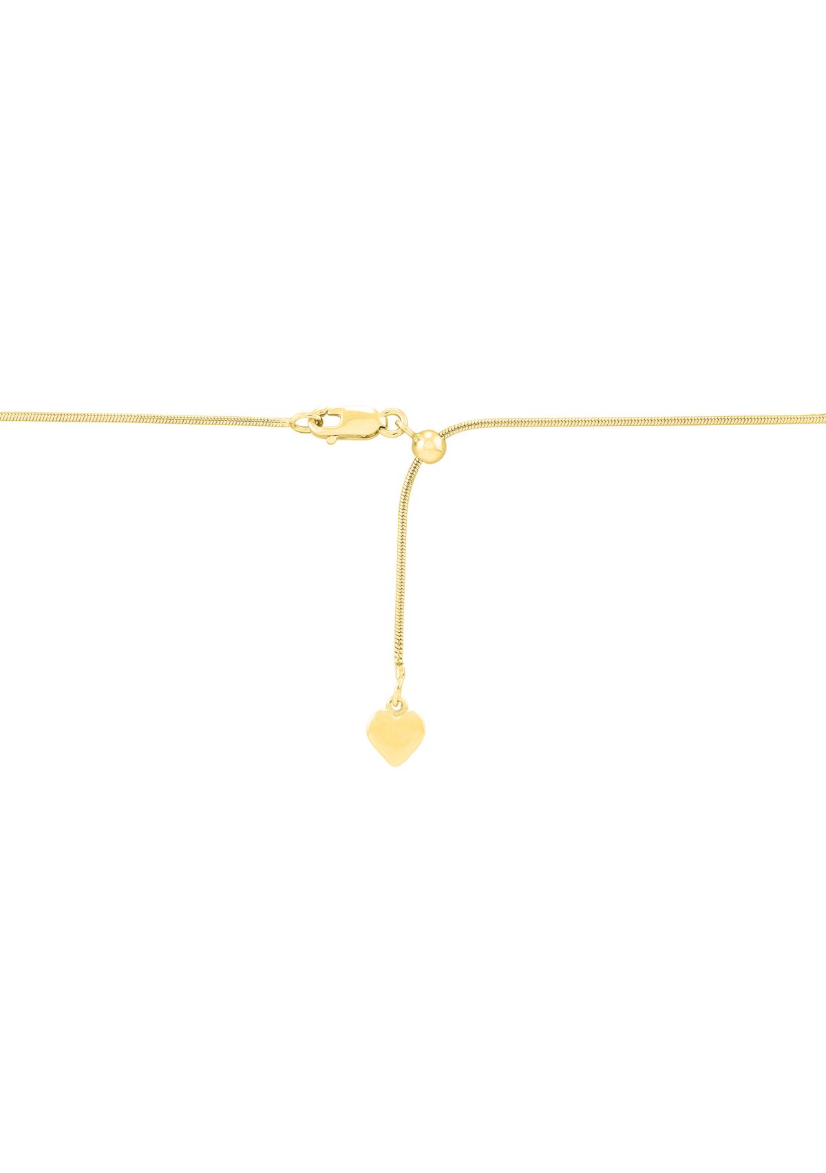 1 Millimeter Round Snake Chain Necklace in Gold Over Sterling Silver