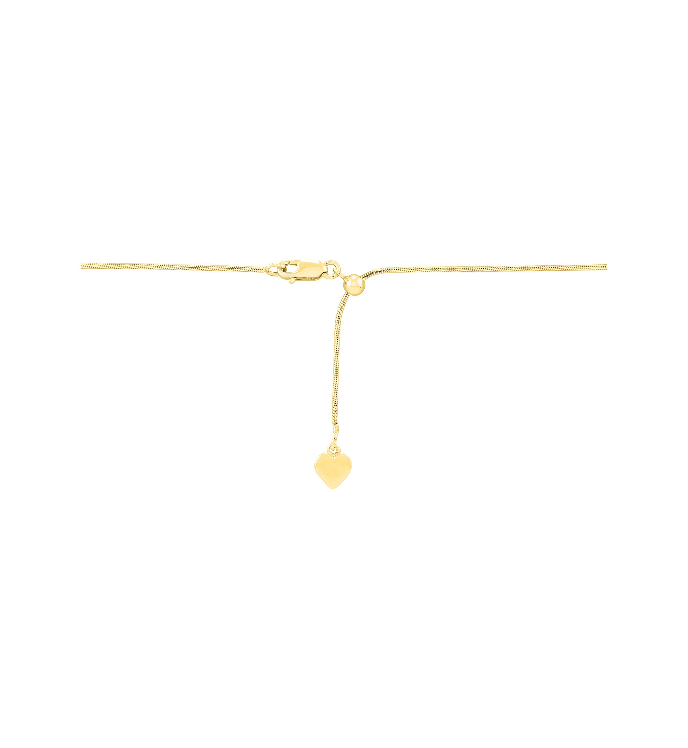 1 Millimeter Round Snake Chain Necklace in Gold Over Sterling Silver