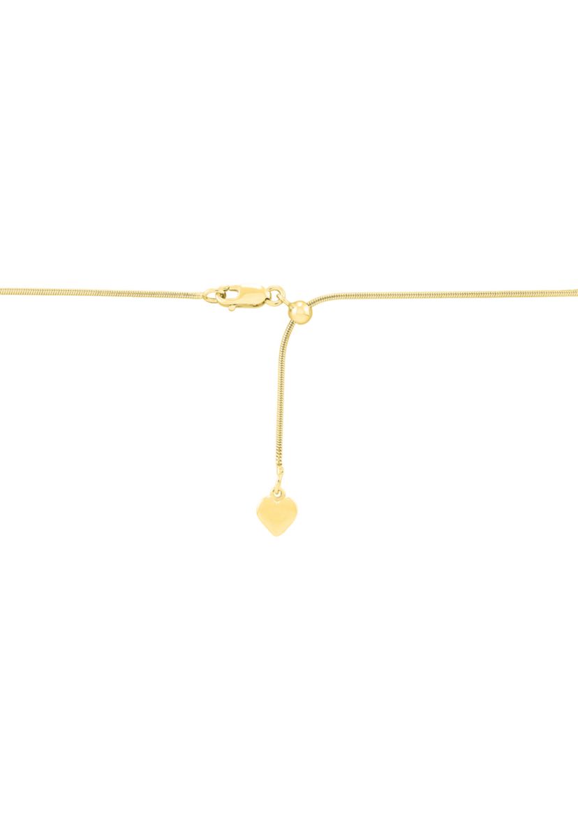 1 Millimeter Round Snake Chain Necklace in Gold Over Sterling Silver