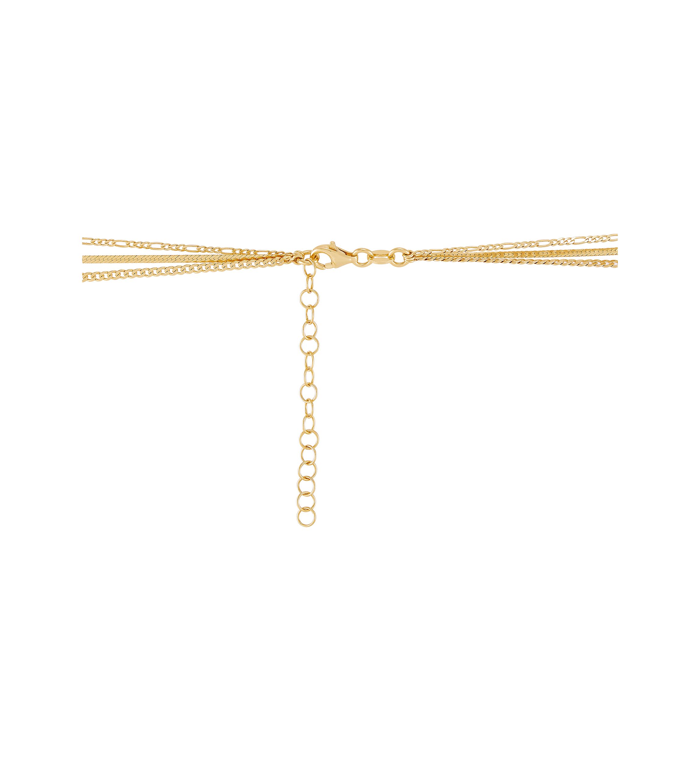 3 Layered Necklace in Sterling Silver