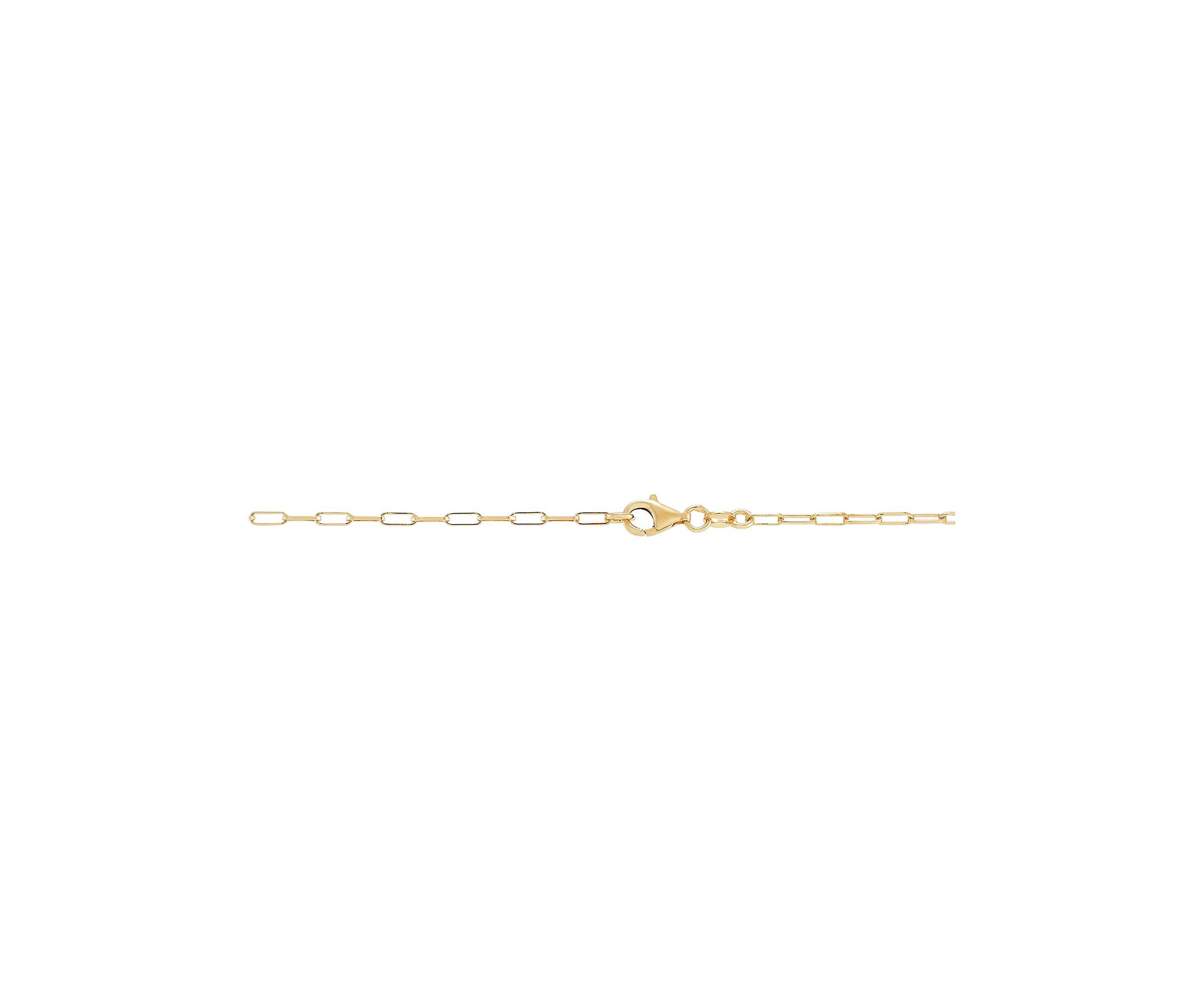 Heart Shape Padlock Necklace in Gold Over Silver