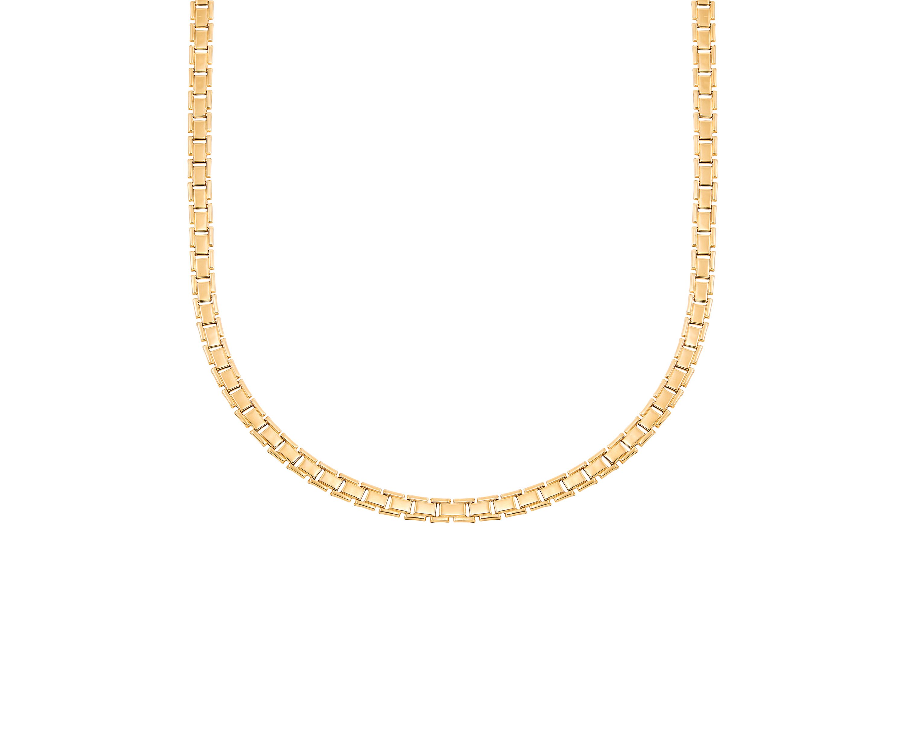 Heavy Hollow Panther Stampato Necklace