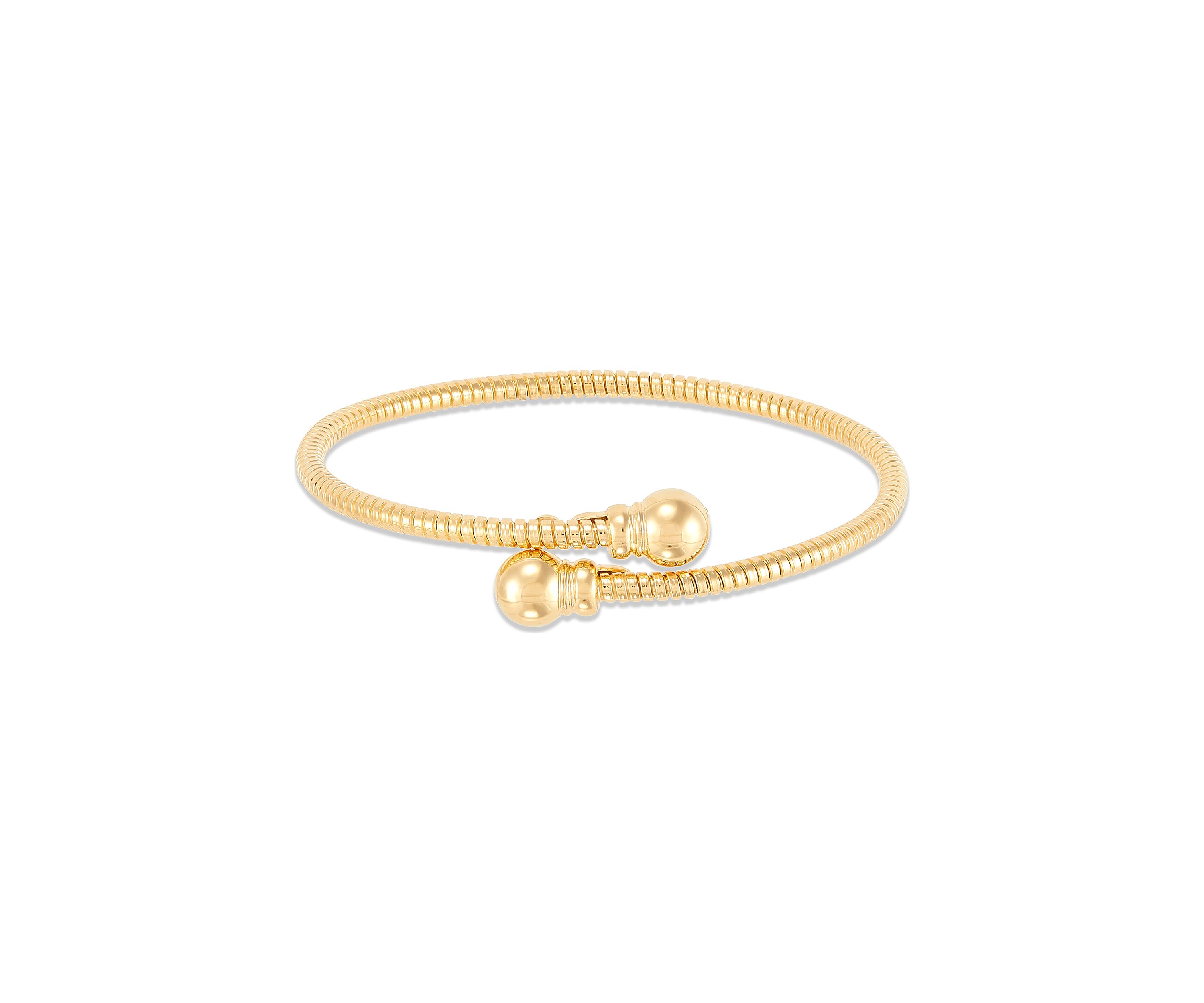 Bypass Tubogas Bangle in Sterling Silver