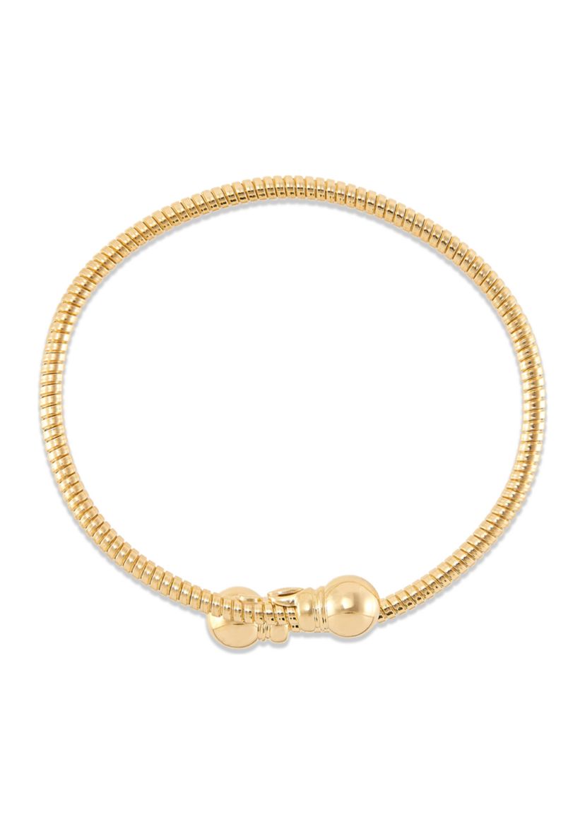 Bypass Tubogas Bangle in Sterling Silver