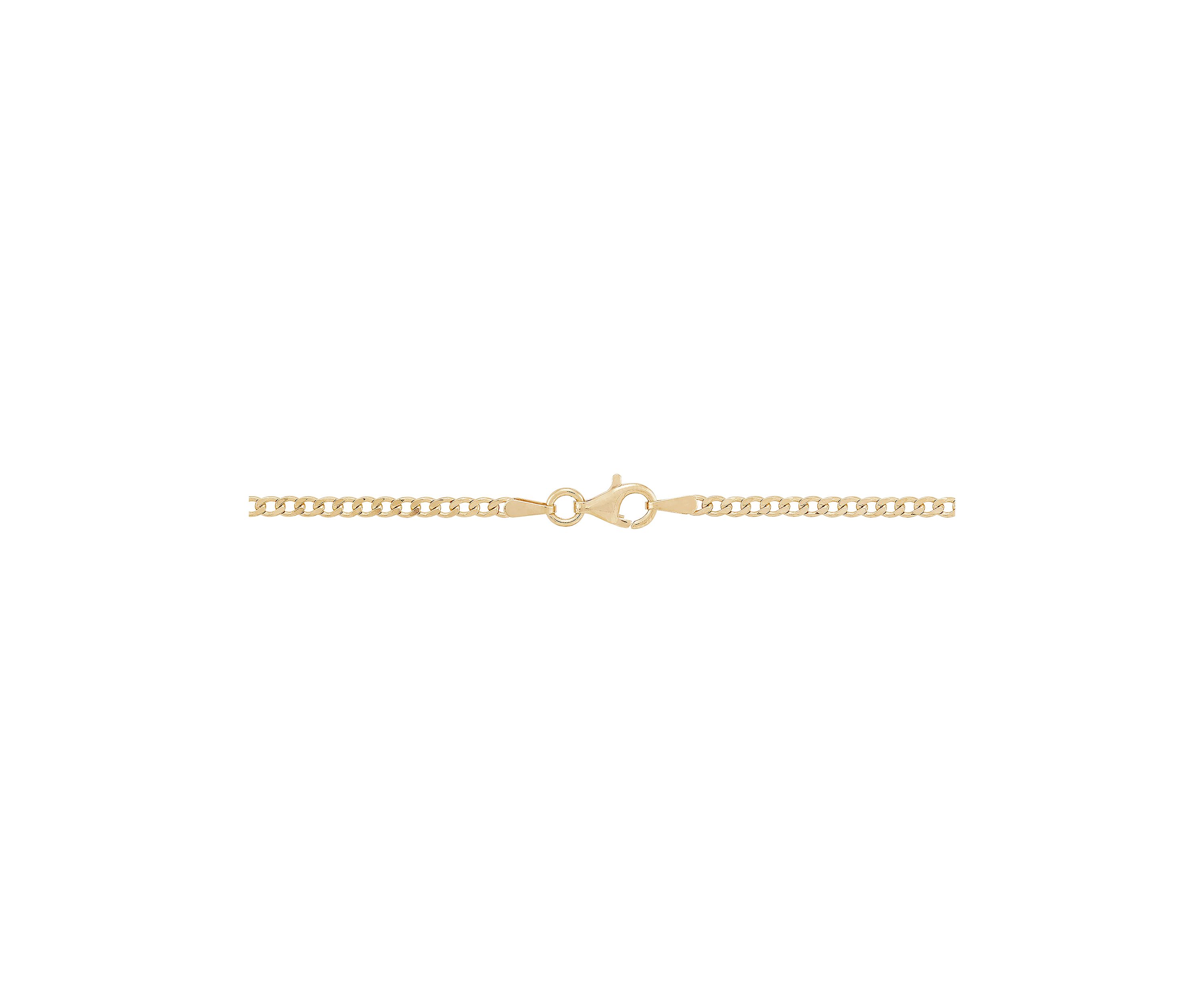 Anchor Crucifix Cross Pendant Necklace with 22" Curb Chain in Gold Over Sterling Silver