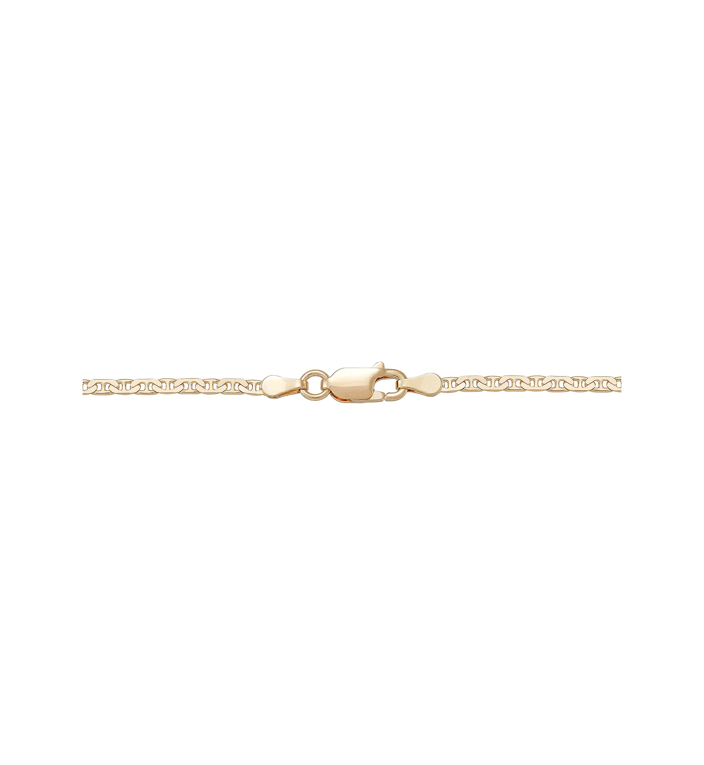Christopher Pendant Necklace with 22" Mariner Chain in Gold Over Sterling Silver