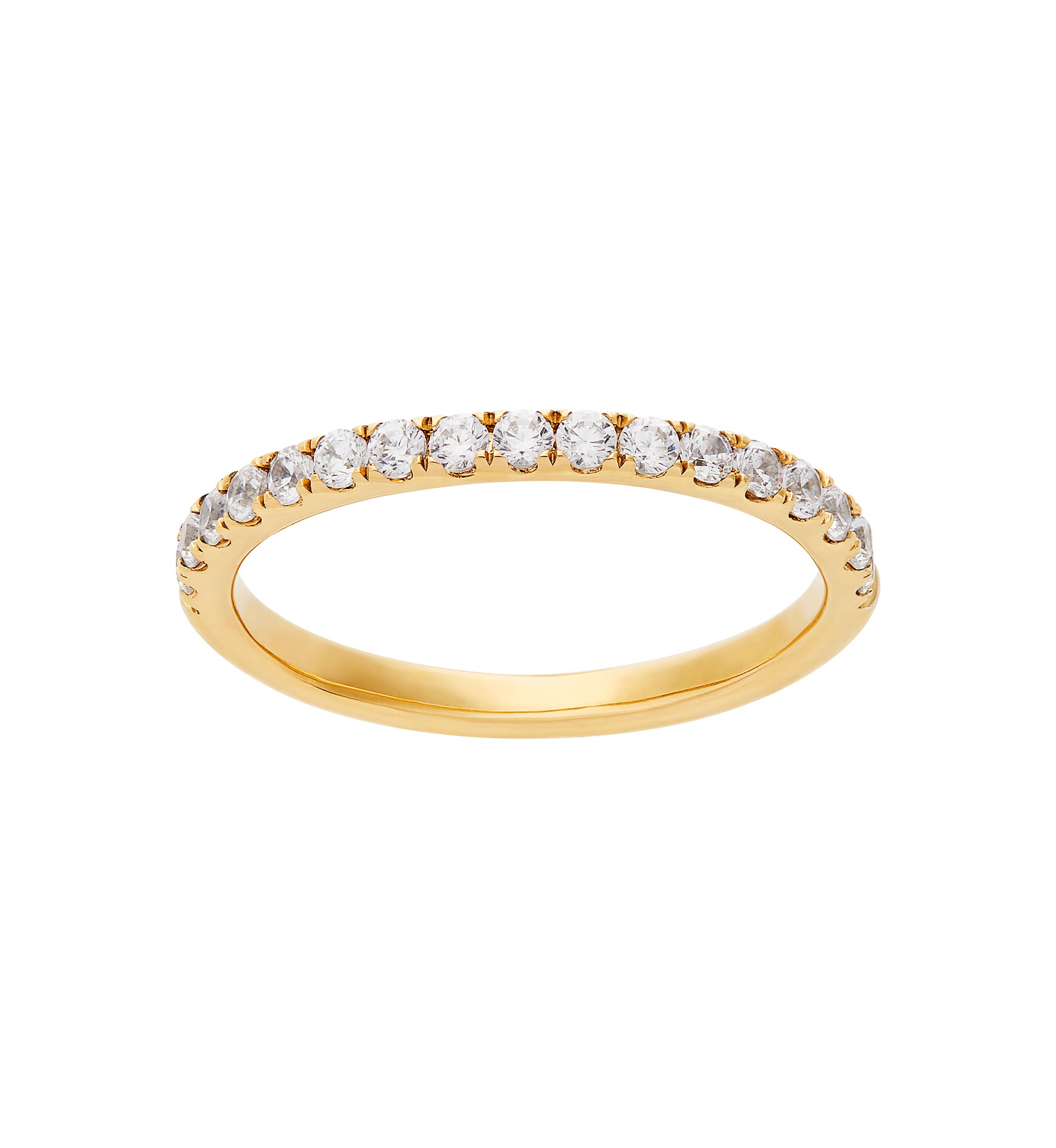 Grown With Love 3/8 ct. t.w. Lab Grown Diamond Wedding Band in 14K Yellow Gold