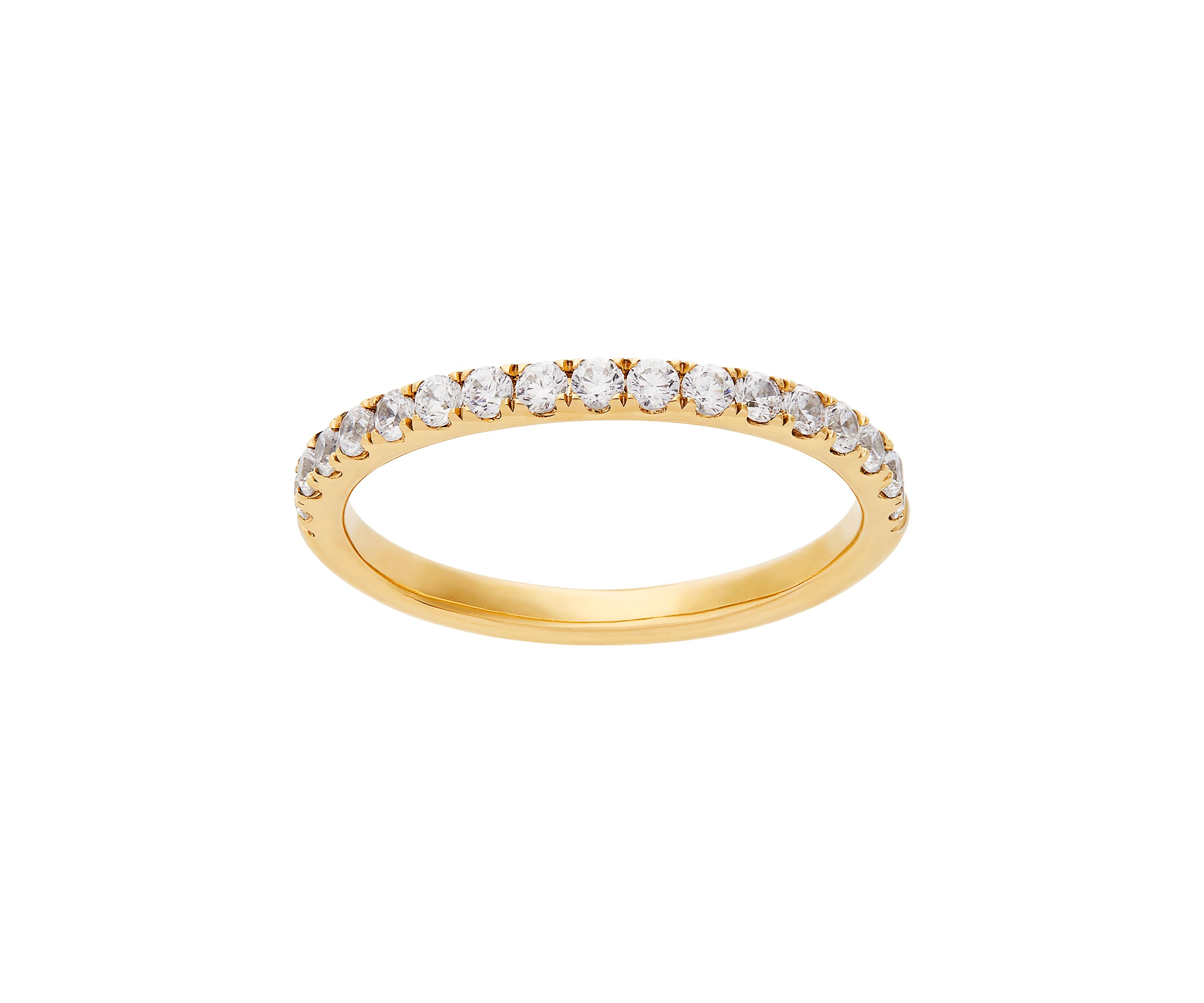 Grown With Love 3/8 ct. t.w. Lab Grown Diamond Wedding Band in 14K Yellow Gold