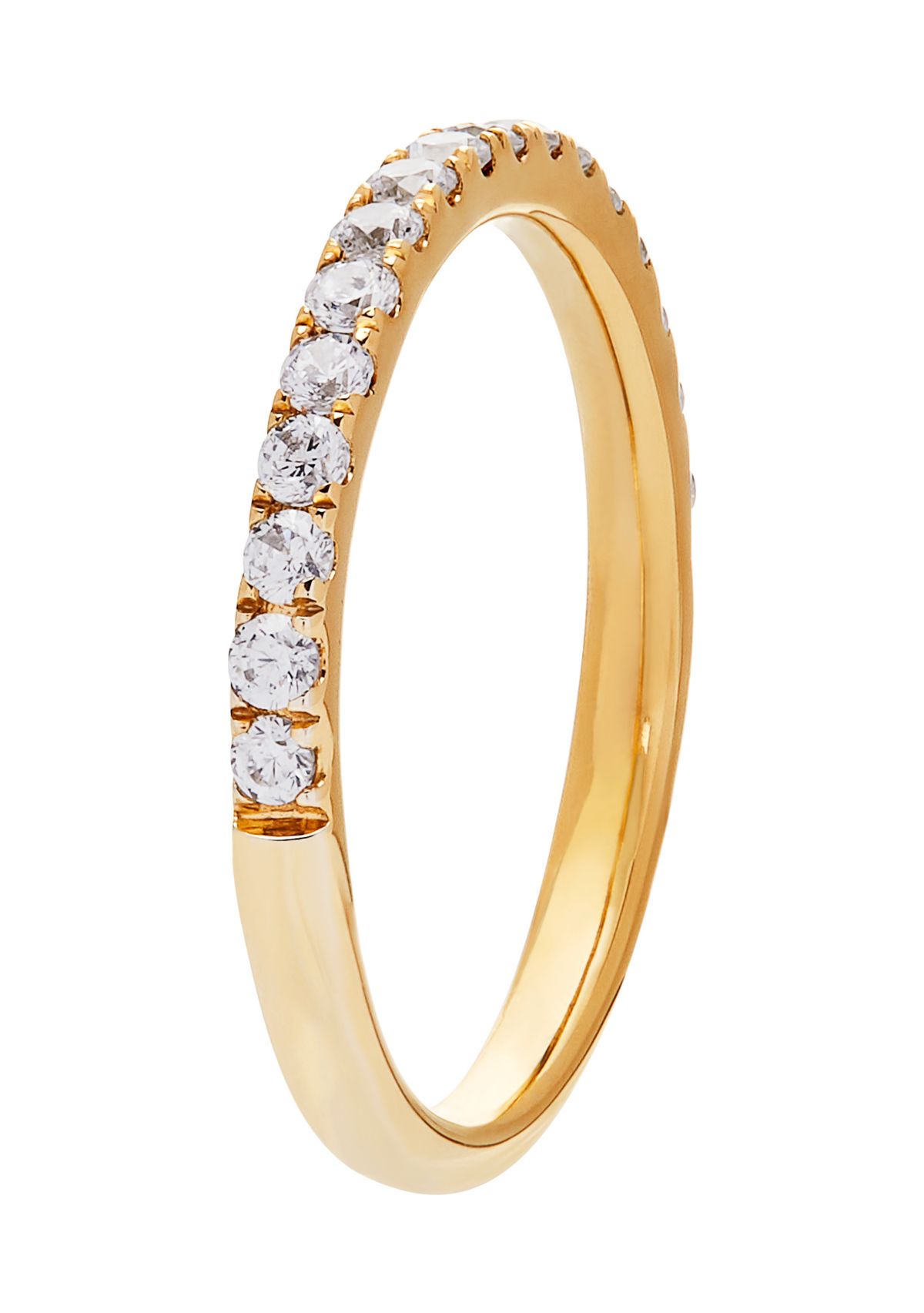Grown With Love 3/8 ct. t.w. Lab Grown Diamond Wedding Band in 14K Yellow Gold