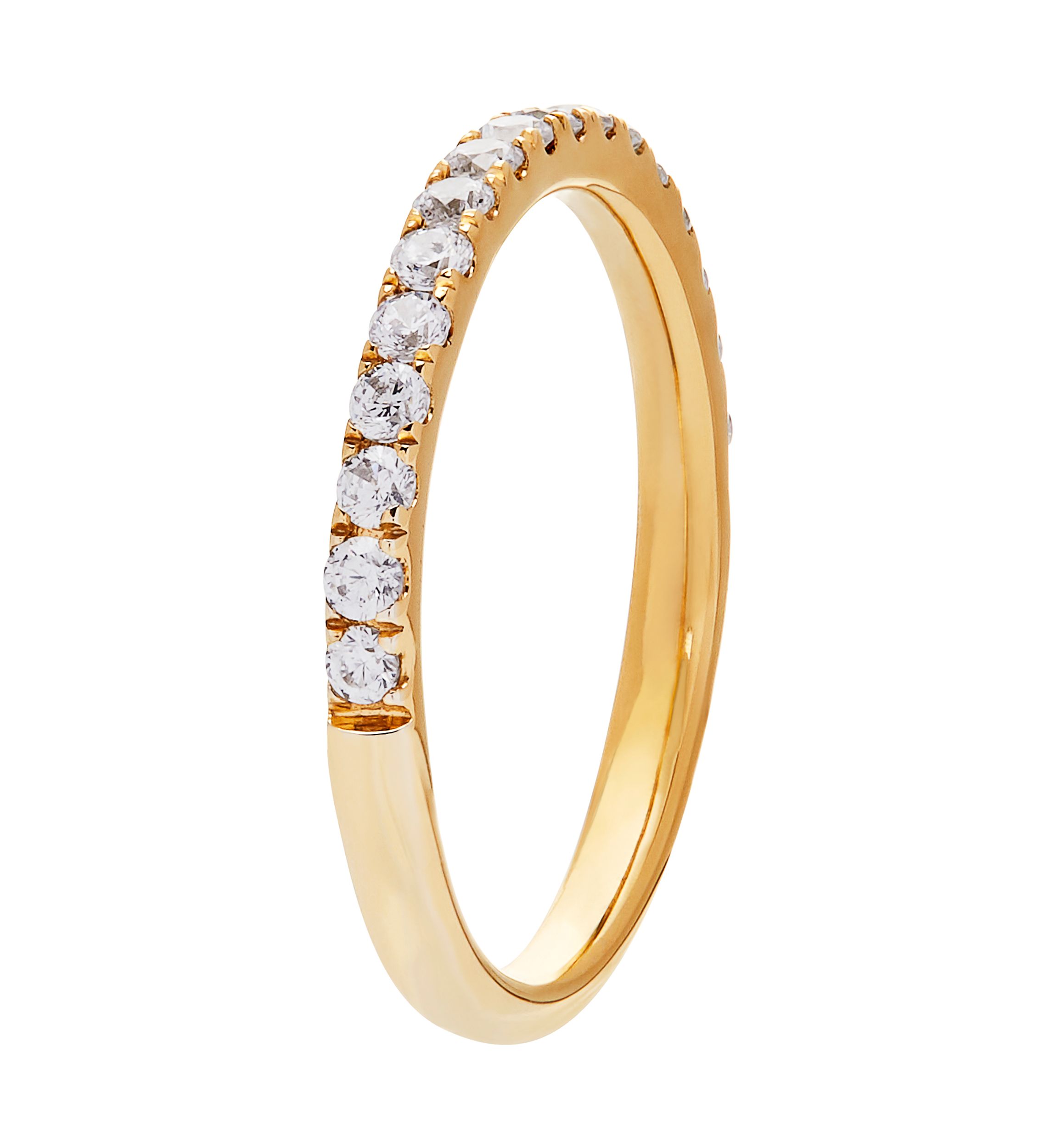 Grown With Love 3/8 ct. t.w. Lab Grown Diamond Wedding Band in 14K Yellow Gold