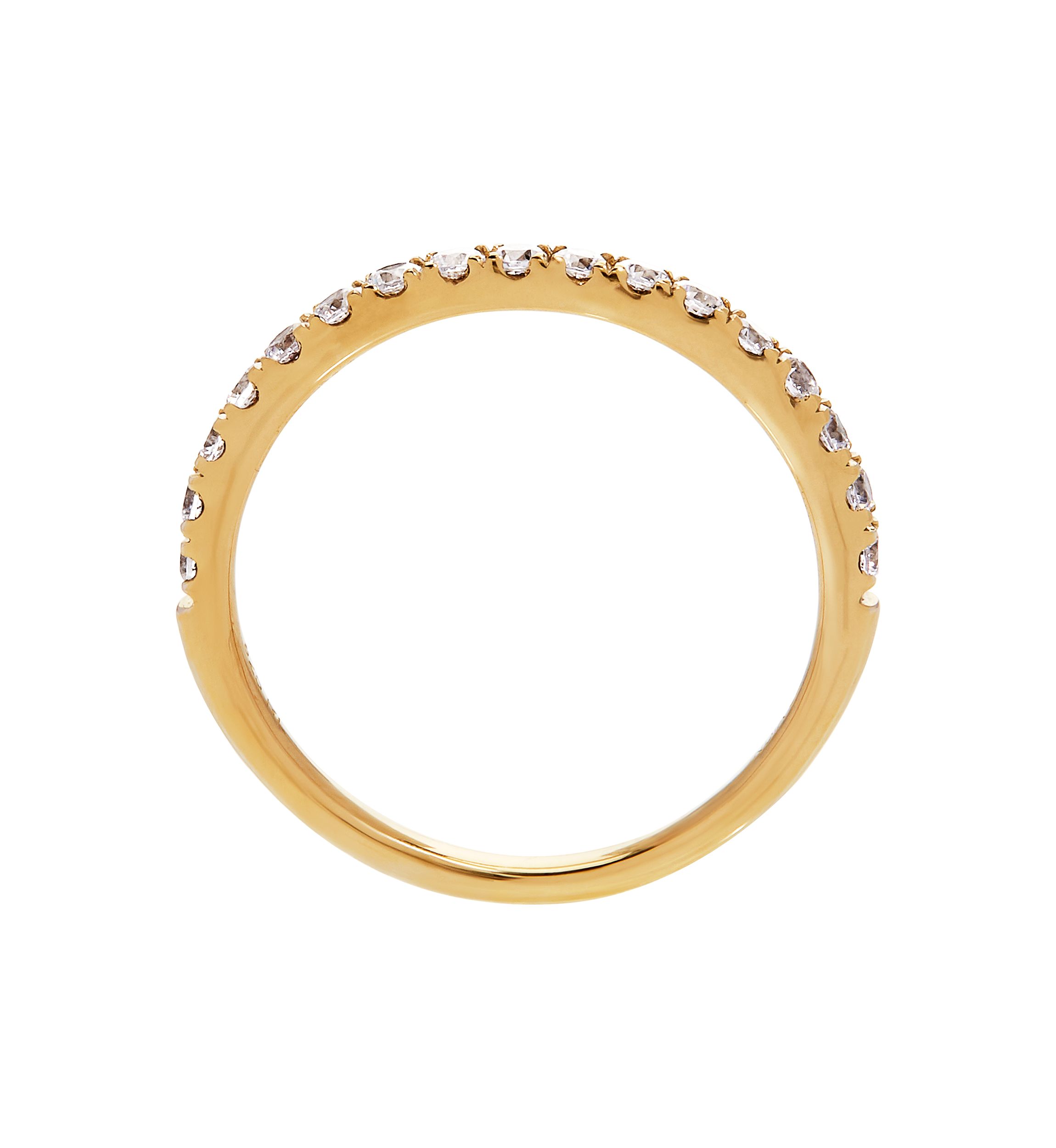 Grown With Love 3/8 ct. t.w. Lab Grown Diamond Wedding Band in 14K Yellow Gold