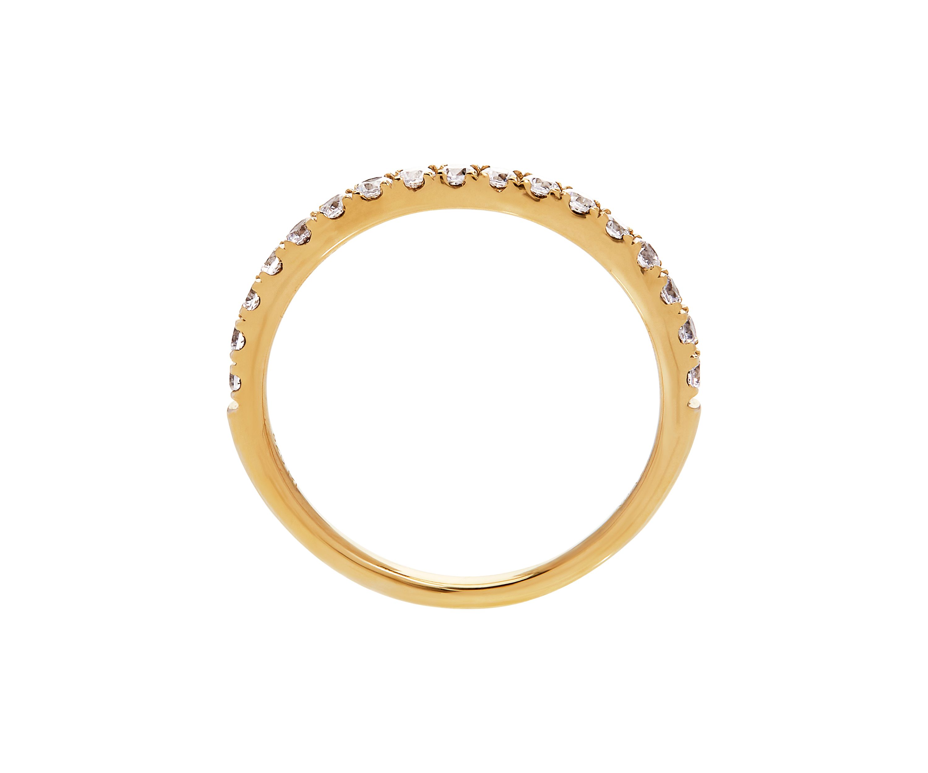 Grown With Love 3/8 ct. t.w. Lab Grown Diamond Wedding Band in 14K Yellow Gold