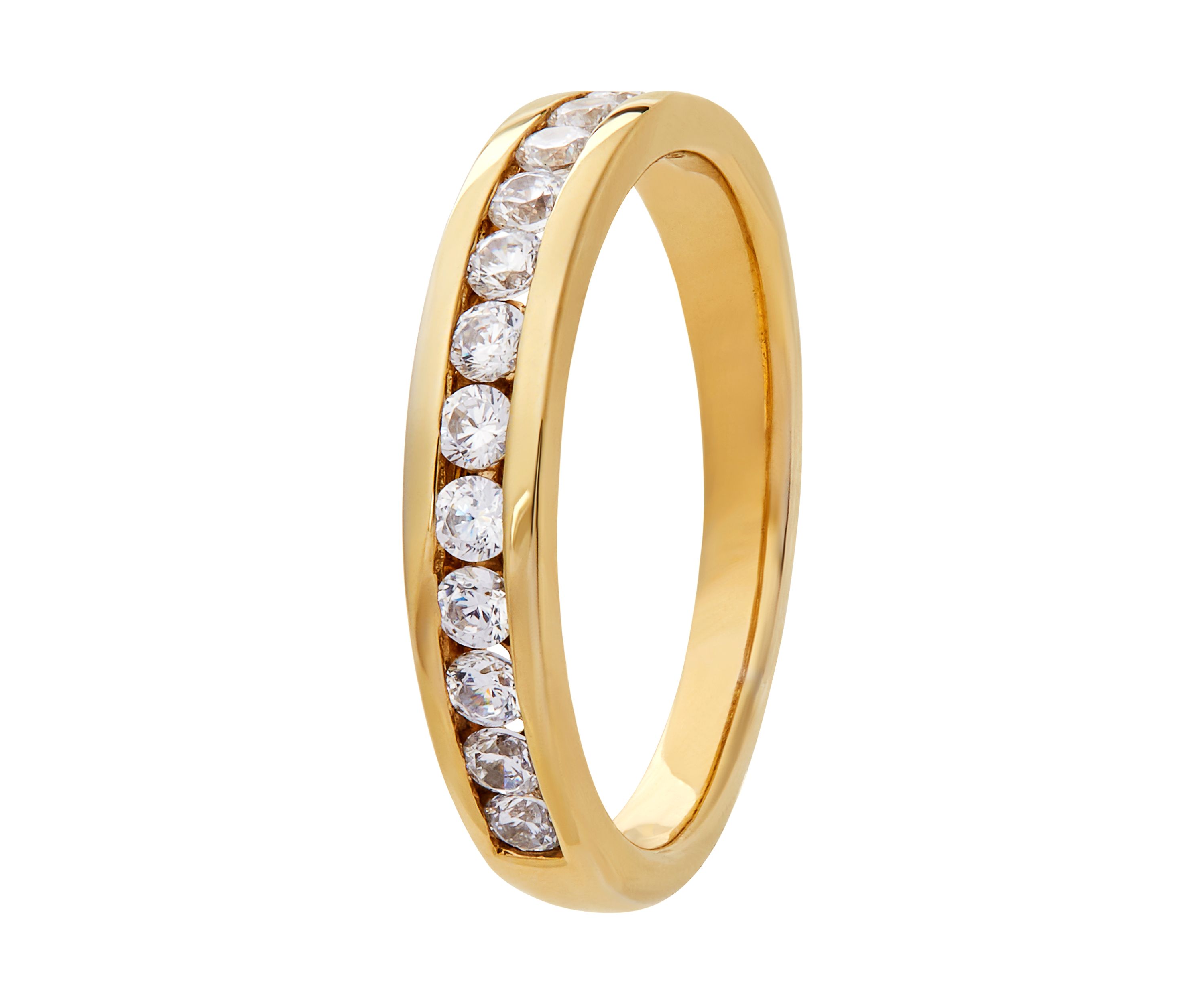 Grown With Love 1/2 ct. t.w. Lab Grown Diamond Wedding Band in 14K Yellow Gold