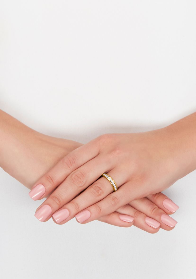 Grown With Love 1/2 ct. t.w. Lab Grown Diamond Wedding Band in 14K Yellow Gold