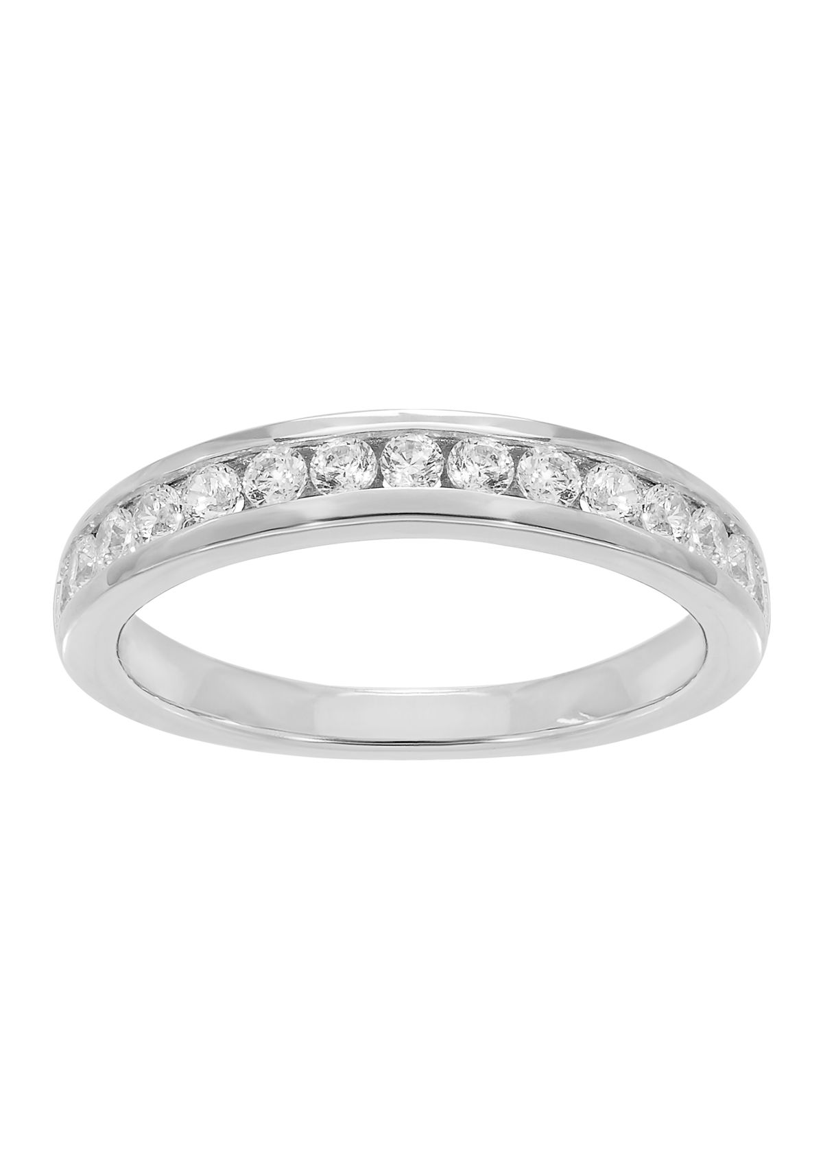 Grown With Love 1/2 ct. t.w. Lab Grown Diamond Wedding Band in 14K White Gold