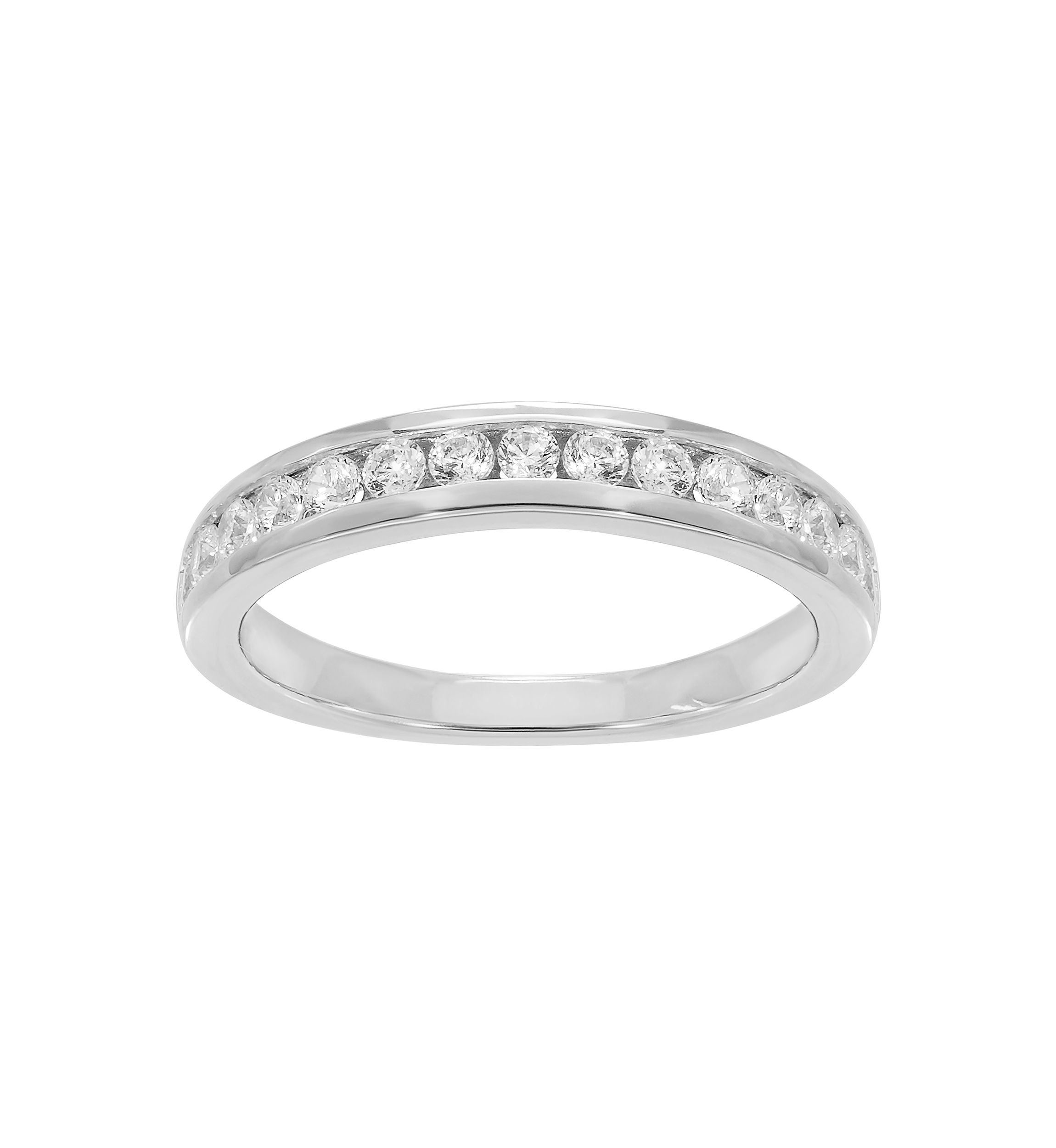 Grown With Love 1/2 ct. t.w. Lab Grown Diamond Wedding Band in 14K White Gold