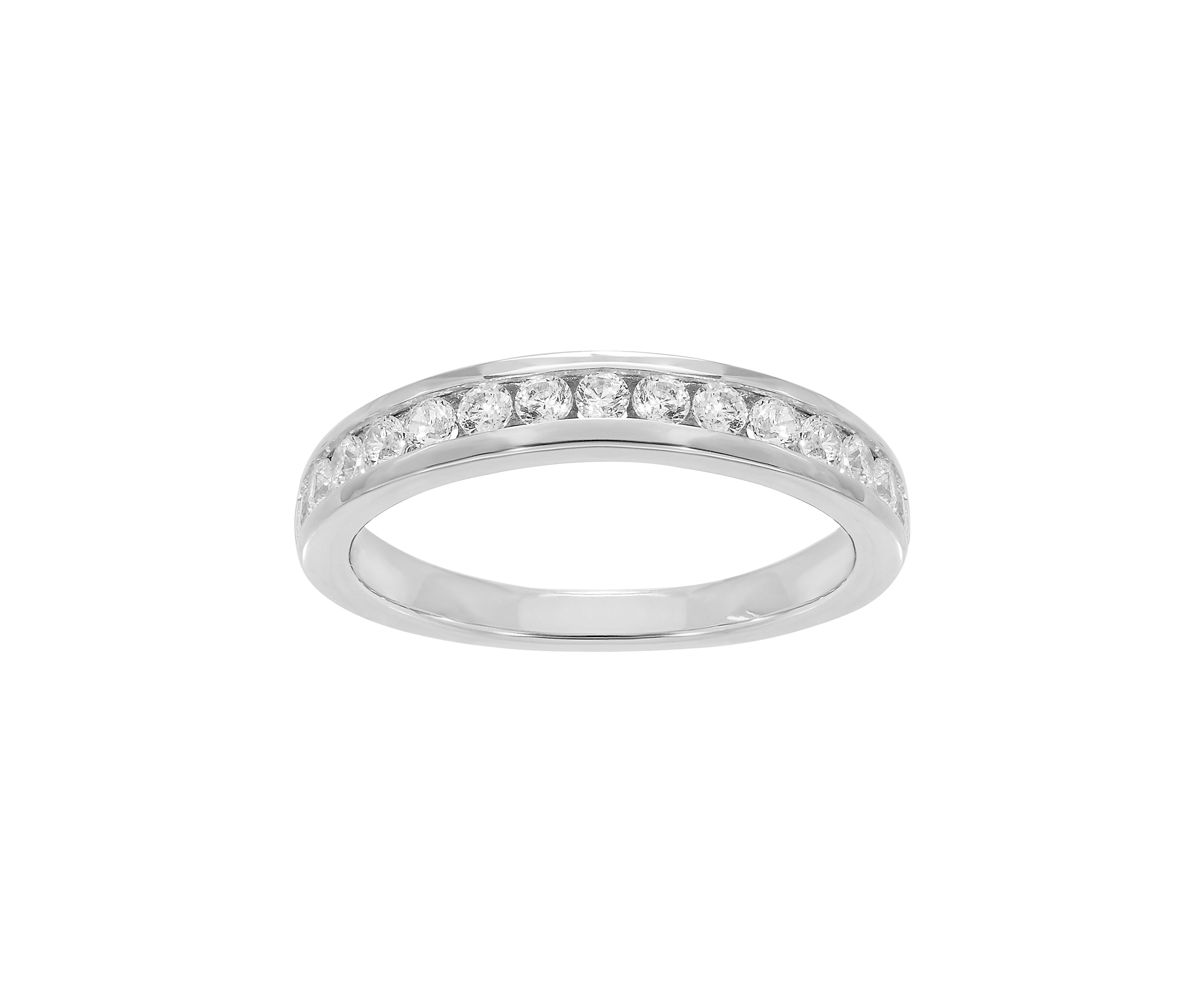 Grown With Love 1/2 ct. t.w. Lab Grown Diamond Wedding Band in 14K White Gold