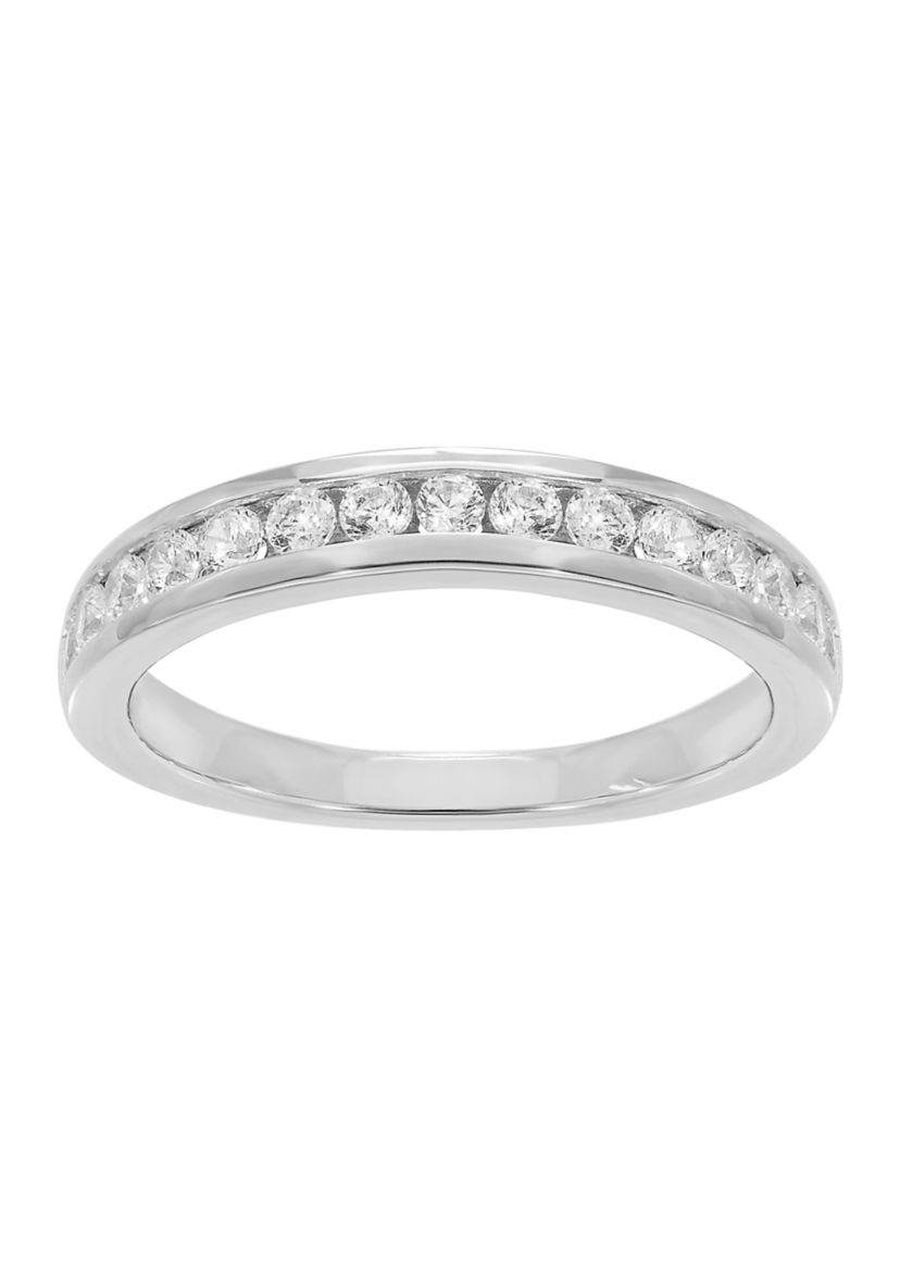 Grown With Love 1/2 ct. t.w. Lab Grown Diamond Wedding Band in 14K White Gold