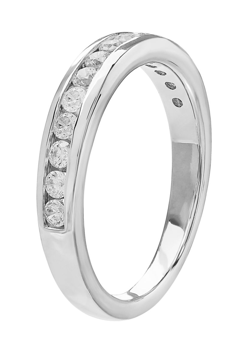 Grown With Love 1/2 ct. t.w. Lab Grown Diamond Wedding Band in 14K White Gold
