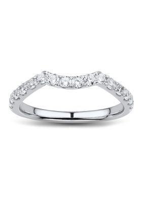 Belk & Co 1/2 Ct. T.w. Diamond Wedding Band In 10K White Gold