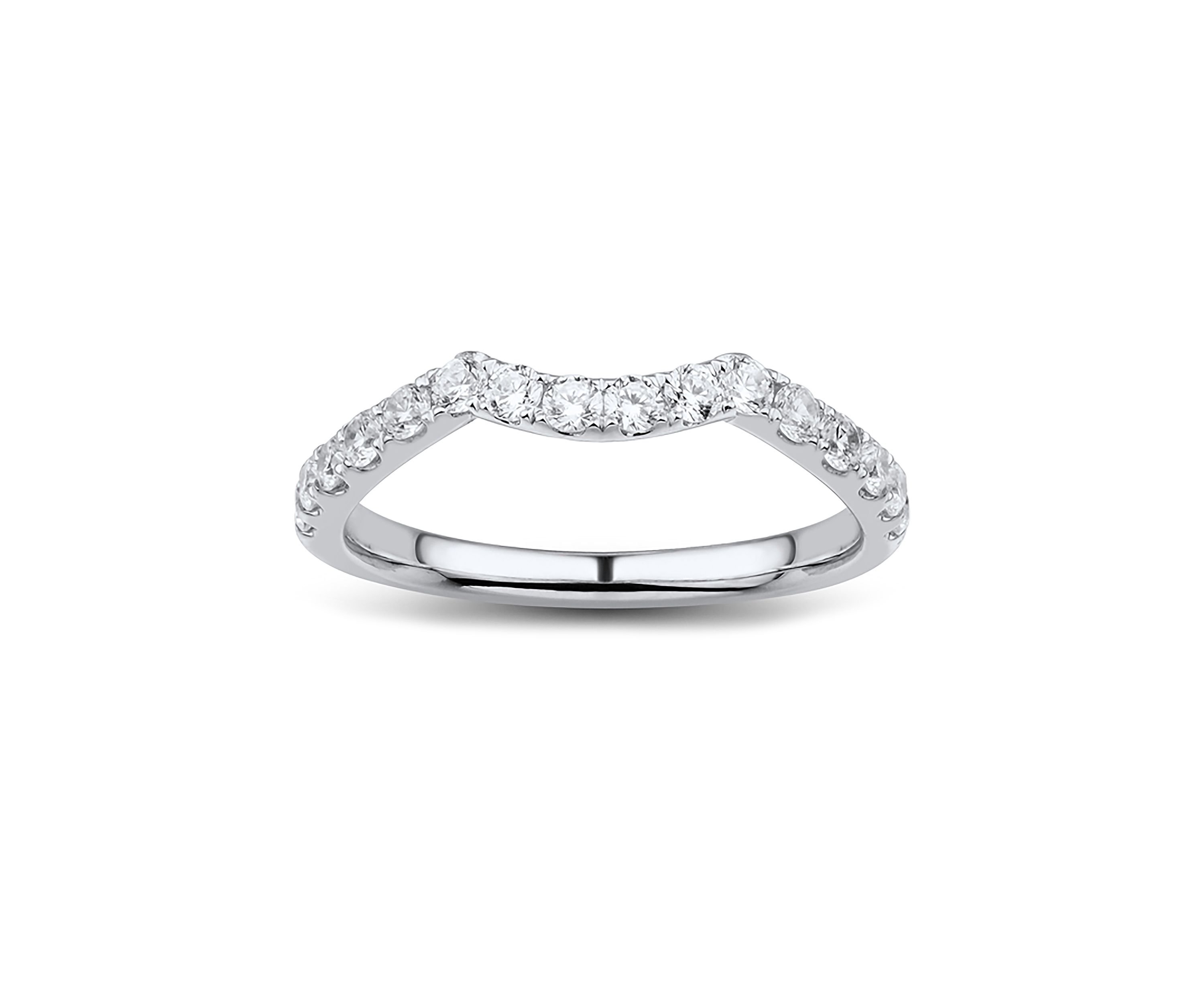 1/2 ct. t.w. Diamond Wedding Band in 10K White Gold 