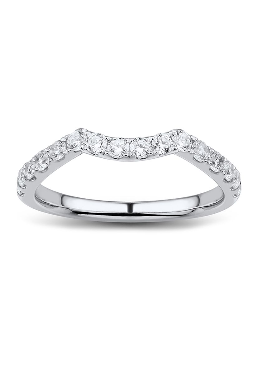 1/2 ct. t.w. Diamond Wedding Band in 10K White Gold 