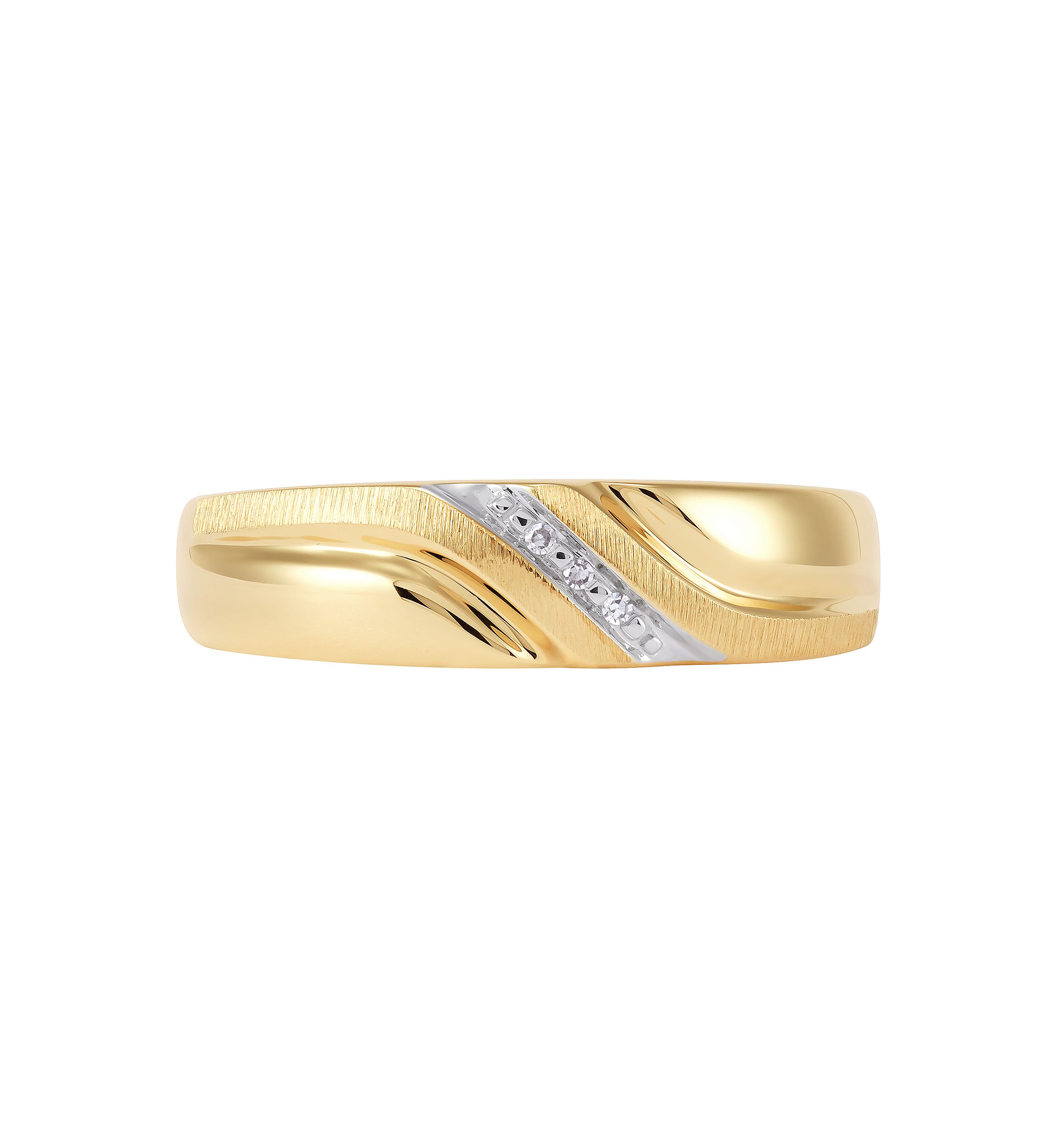 1/8 ct. t.w. Diamond Gents Ring in 10K Yellow Gold