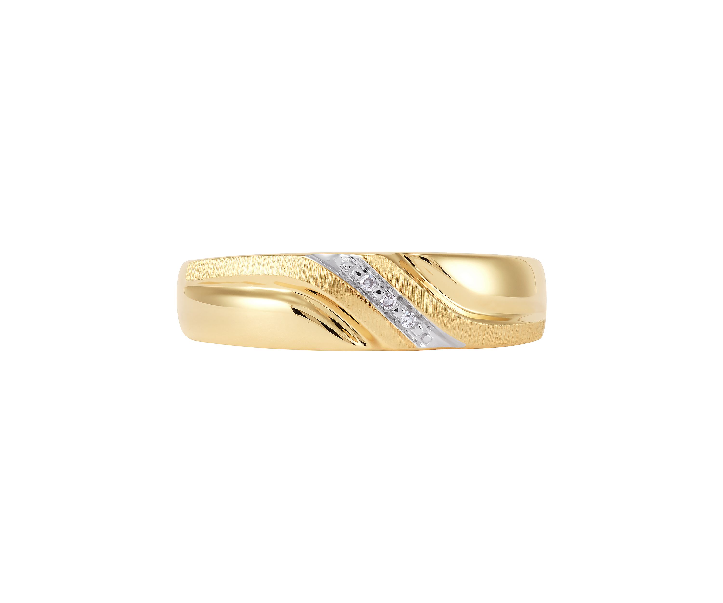 1/8 ct. t.w. Diamond Gents Ring in 10K Yellow Gold