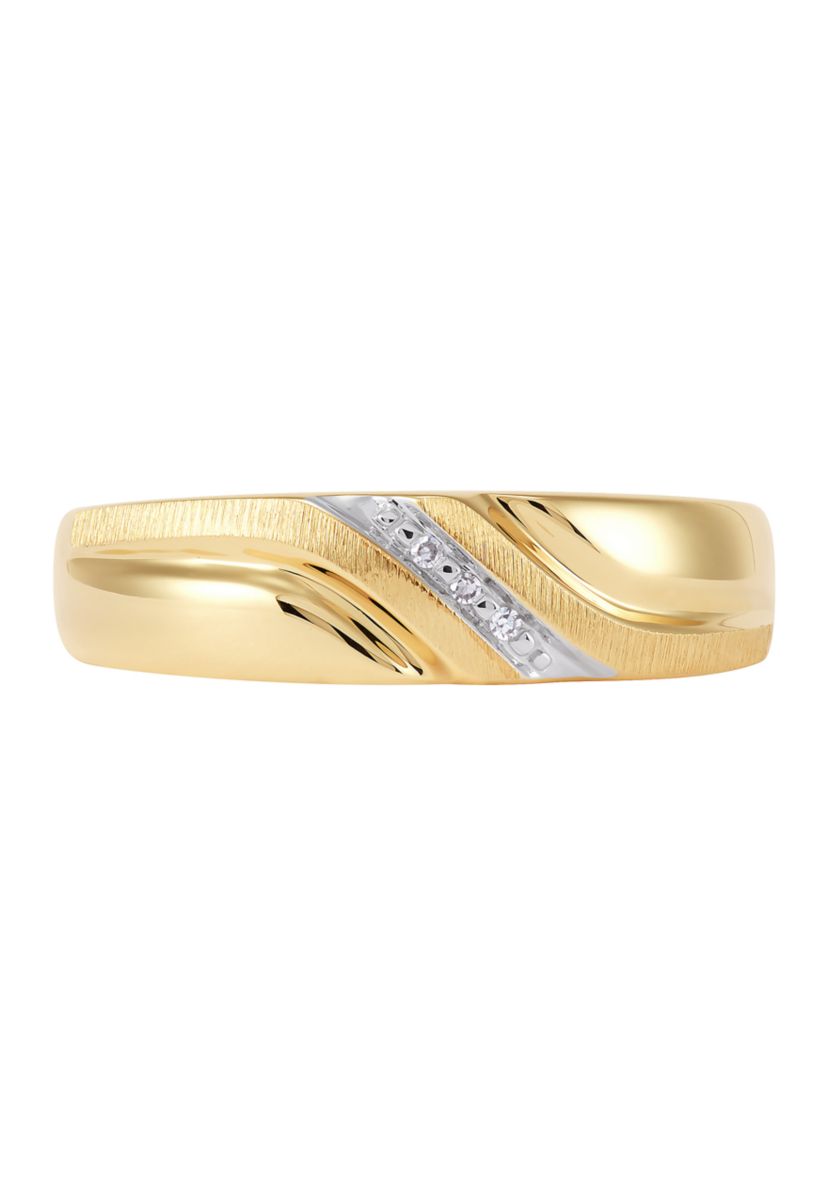 1/8 ct. t.w. Diamond Gents Ring in 10K Yellow Gold