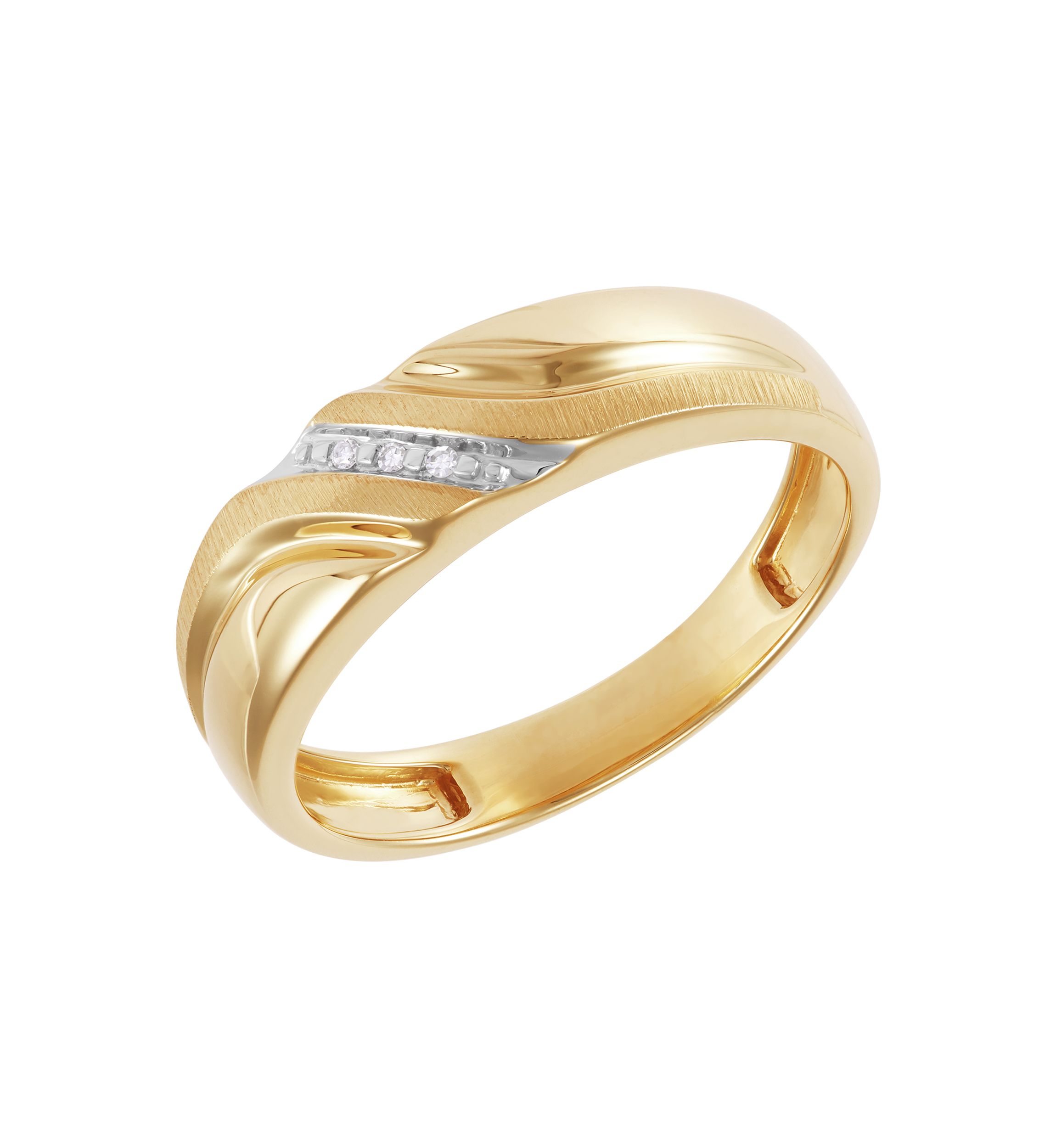 1/8 ct. t.w. Diamond Gents Ring in 10K Yellow Gold