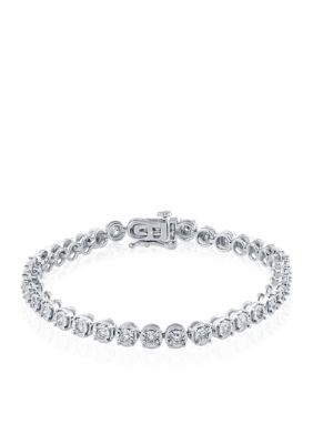 Belk & Co. 1.5 ct. t.w. Diamond Tennis Bracelet in 14K White Gold | belk