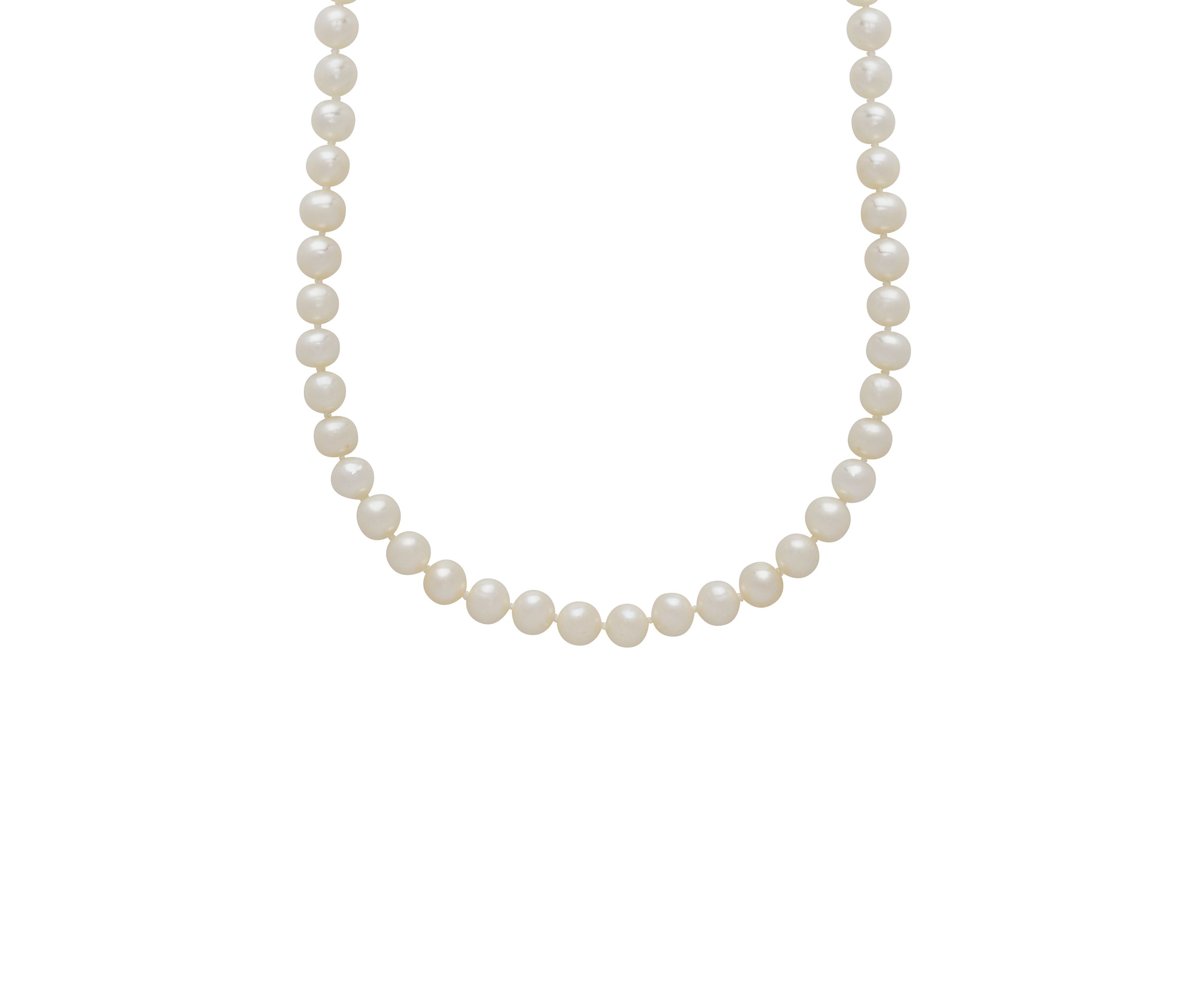 14K Yellow Gold and Freshwater Cultured Pearl Strand Necklace