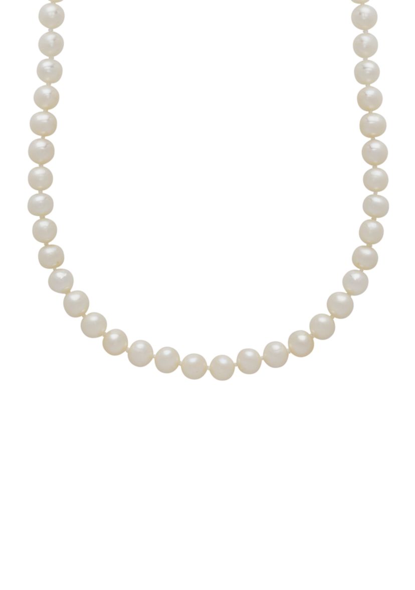 14K Yellow Gold and Freshwater Cultured Pearl Strand Necklace