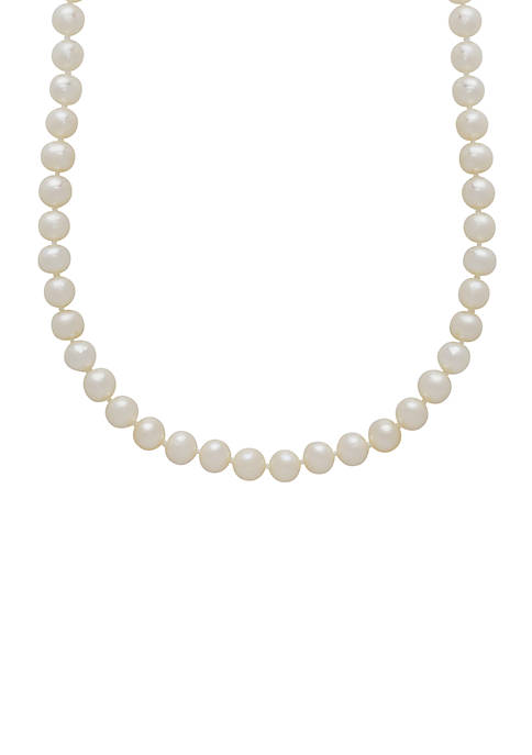 14K Yellow Gold and Freshwater Pearl Strand Necklace