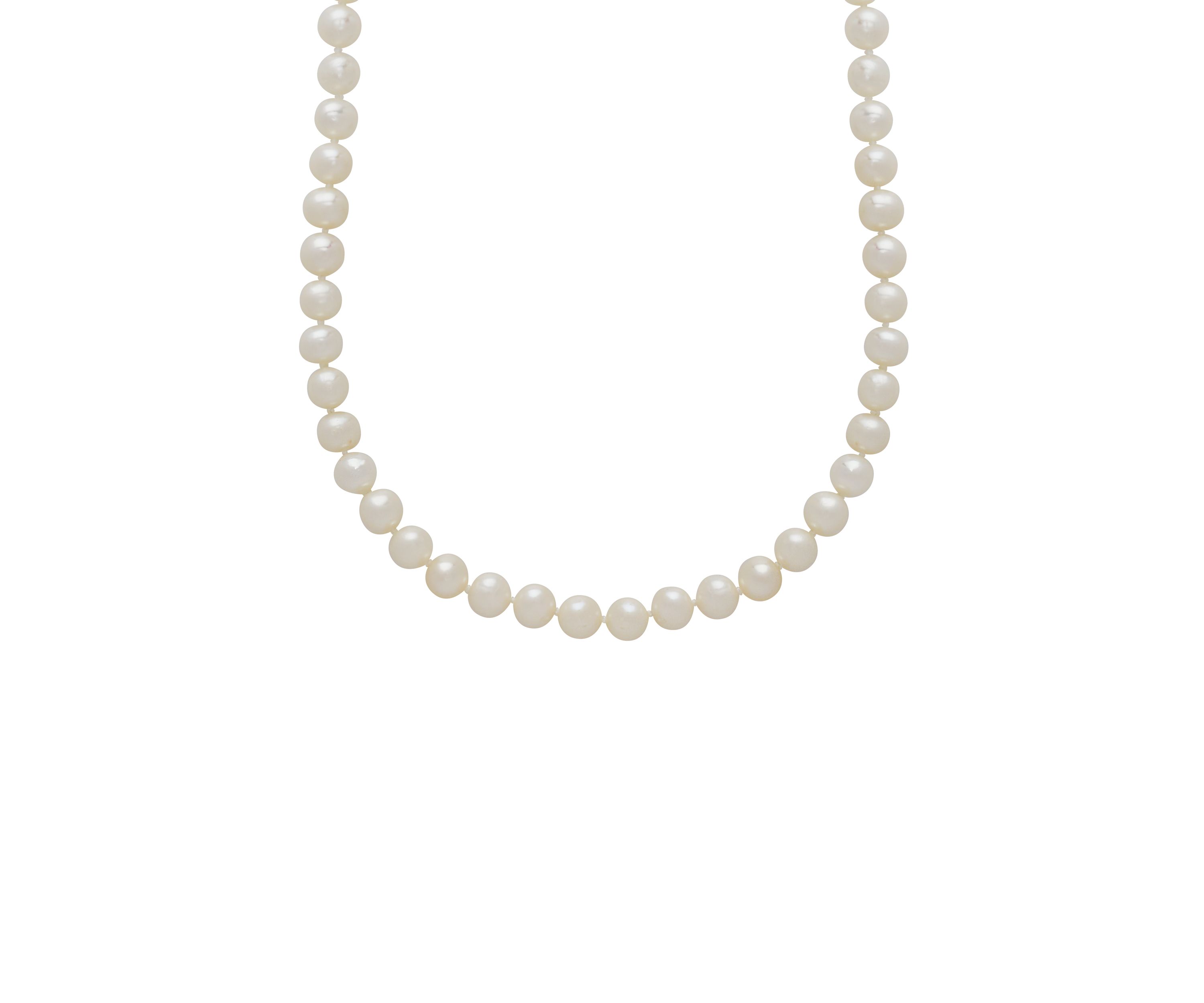 14K Yellow Gold and Freshwater Pearl Strand Necklace