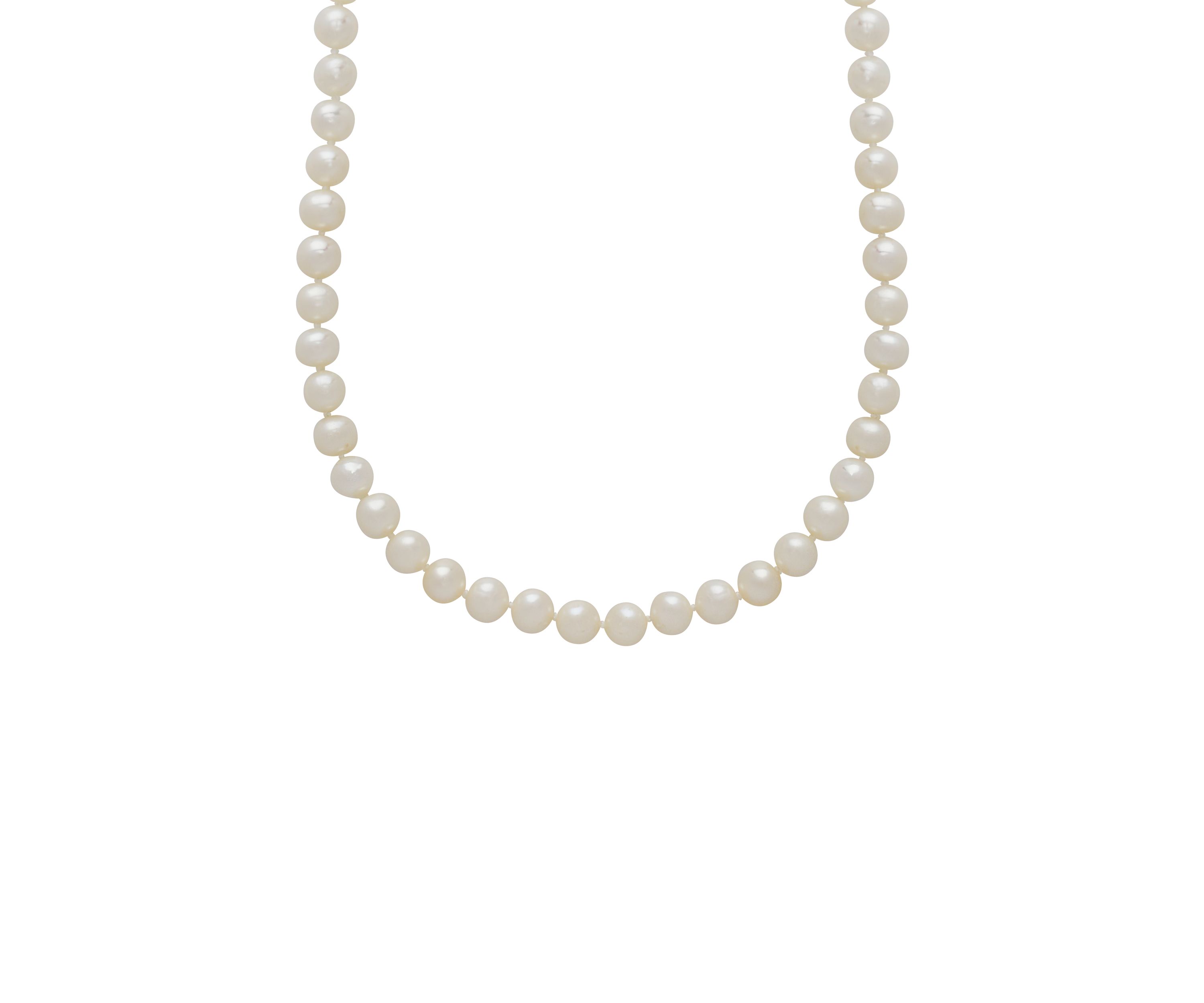 14K Yellow Gold and Freshwater Pearl Strand Necklace