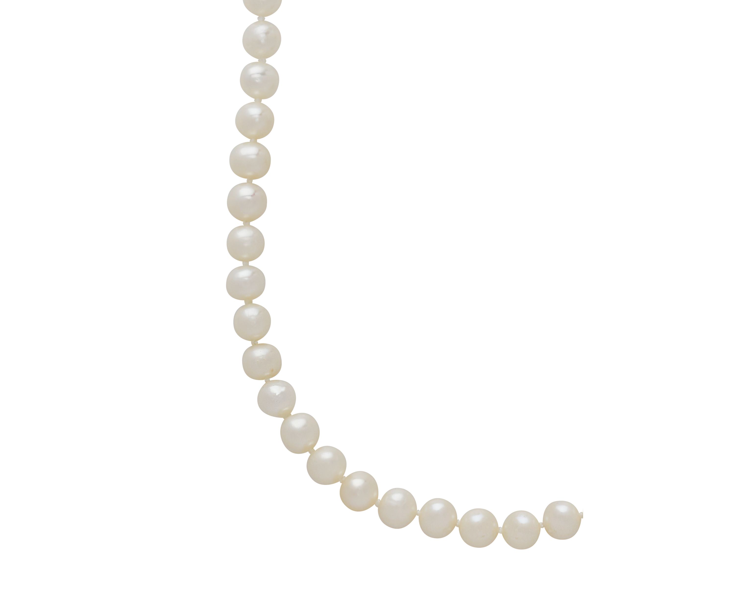 14K Yellow Gold and Freshwater Pearl Strand Necklace