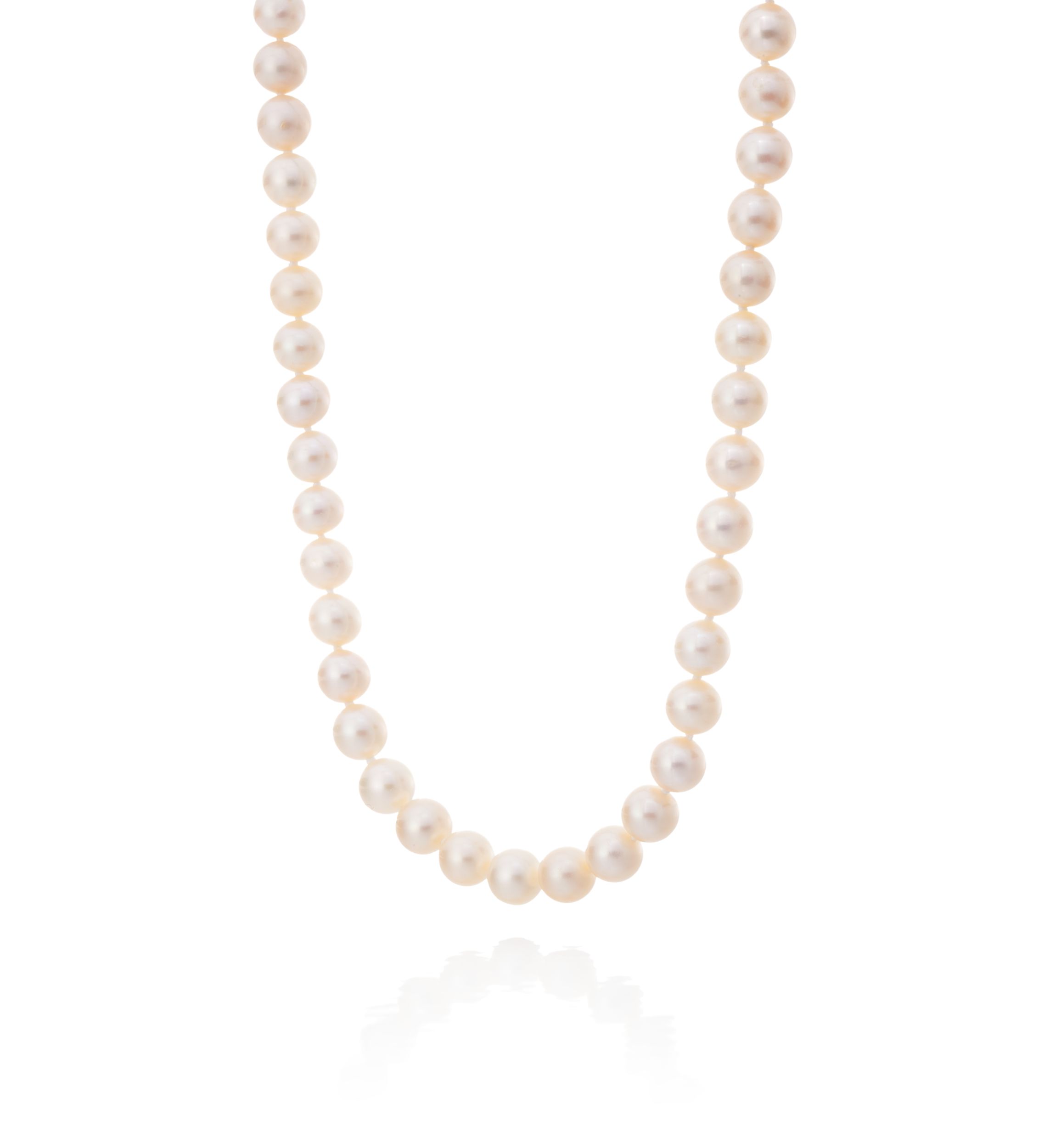 Freshwater Pearl Necklace in 14k Yellow Gold