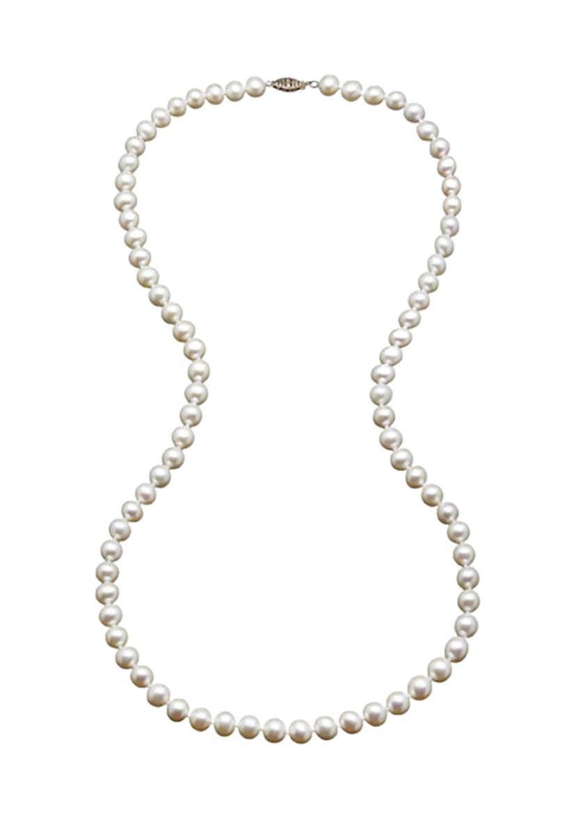 Freshwater Pearl Necklace in 14k Yellow Gold