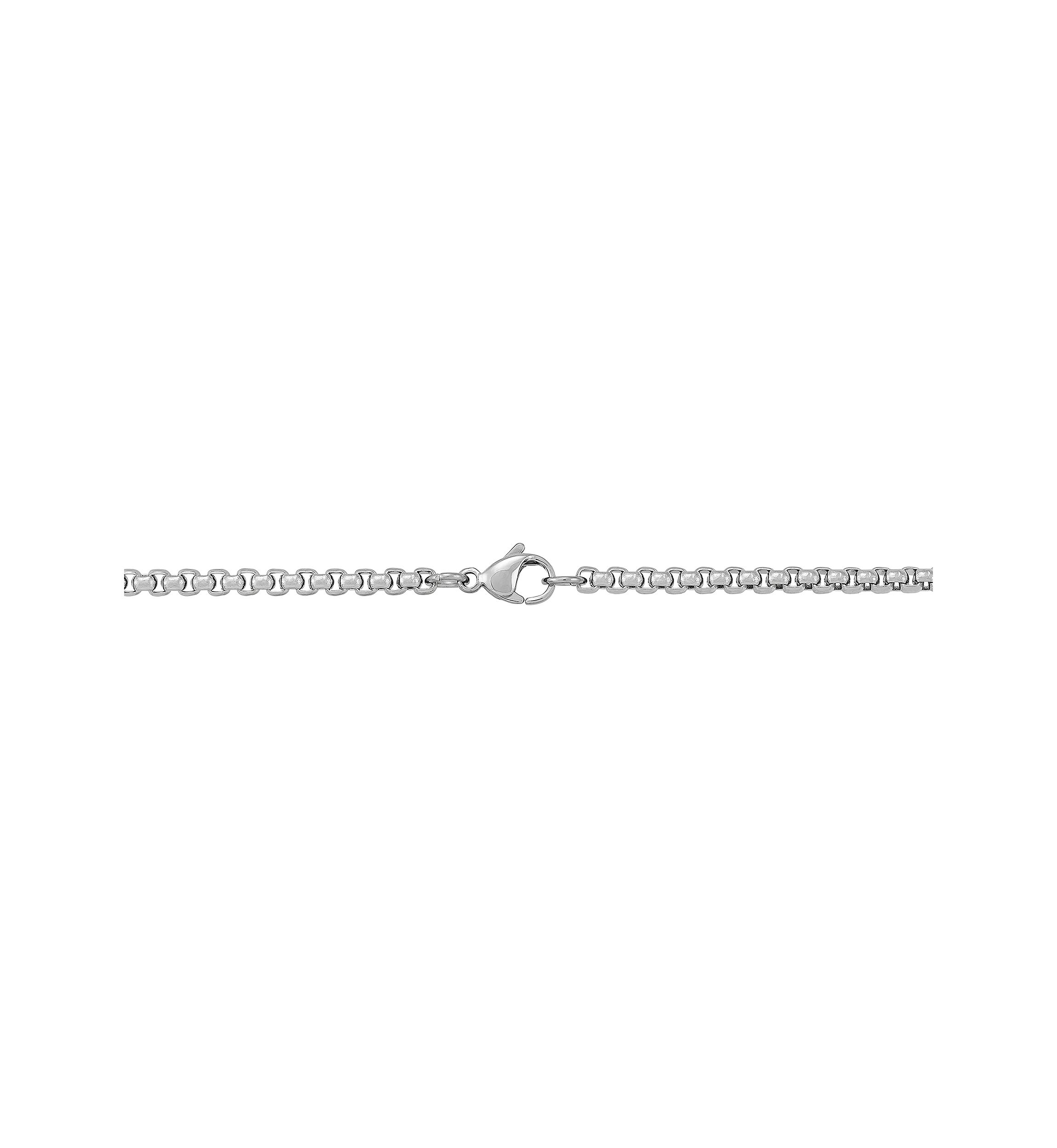 Anchor Pendant Necklace with 24" Popcorn Chain in Stainless Steel