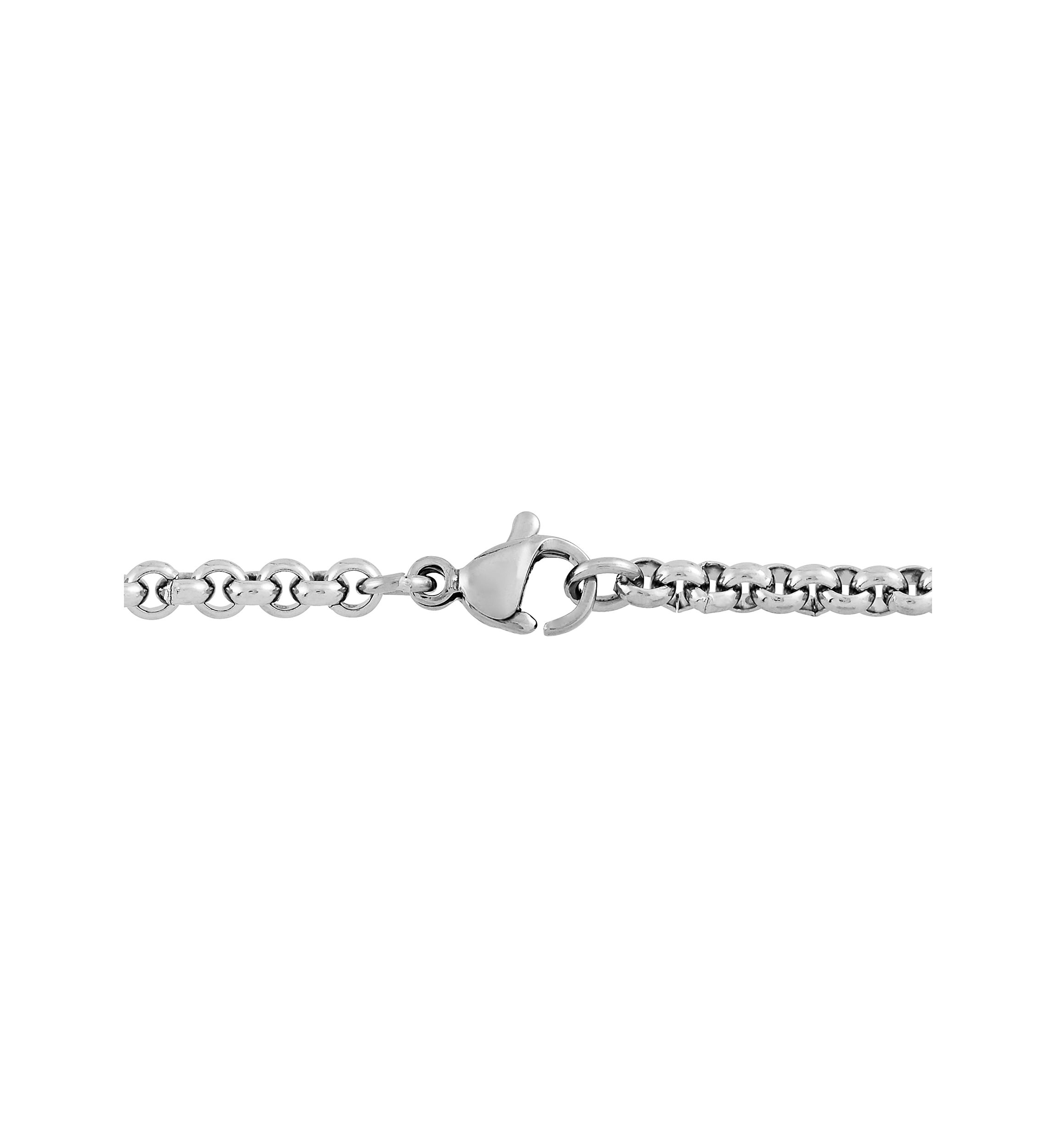 1 ct. t.w. Diamond Accent Pendant Necklace in Stainless Steel 